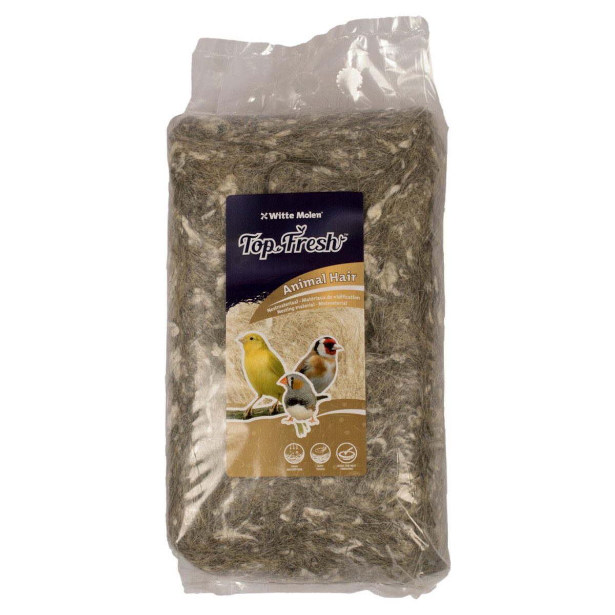 Witte Molen Nistmaterial Nistmaterial Top Fresh Tierhaare natur 500 g