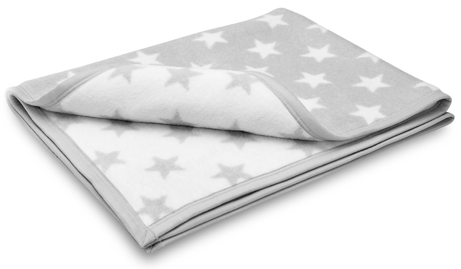 Babydecke Gray Star, mit Sternenmuster in günstig online kaufen