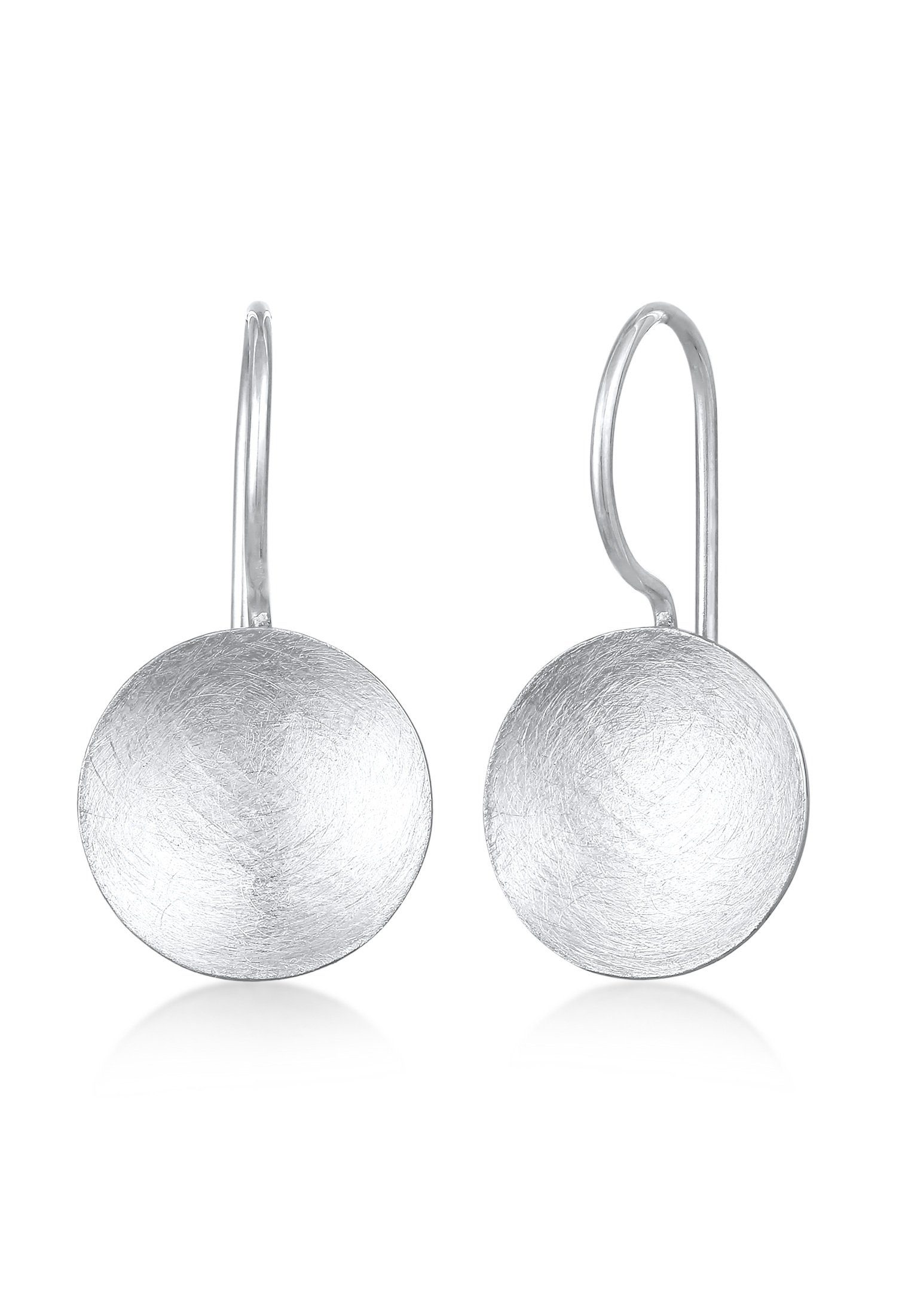 Nenalina Paar Ohrhänger Hänger Kreis Rund Plättchen Gebürstet 925er Silber. € 59,90