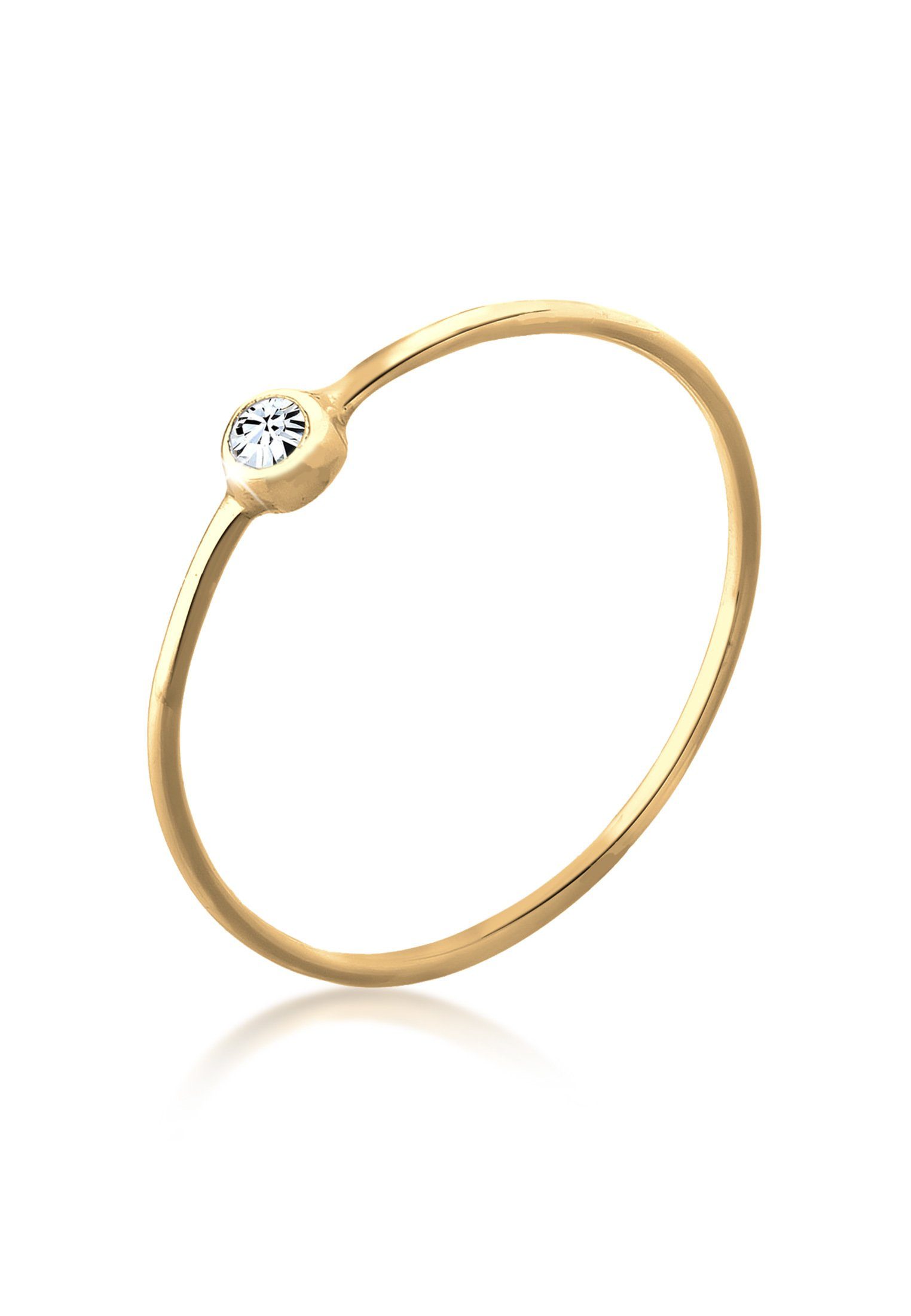 Elli Fingerring Solitär Stapelring 925 Silber, günstig online kaufen