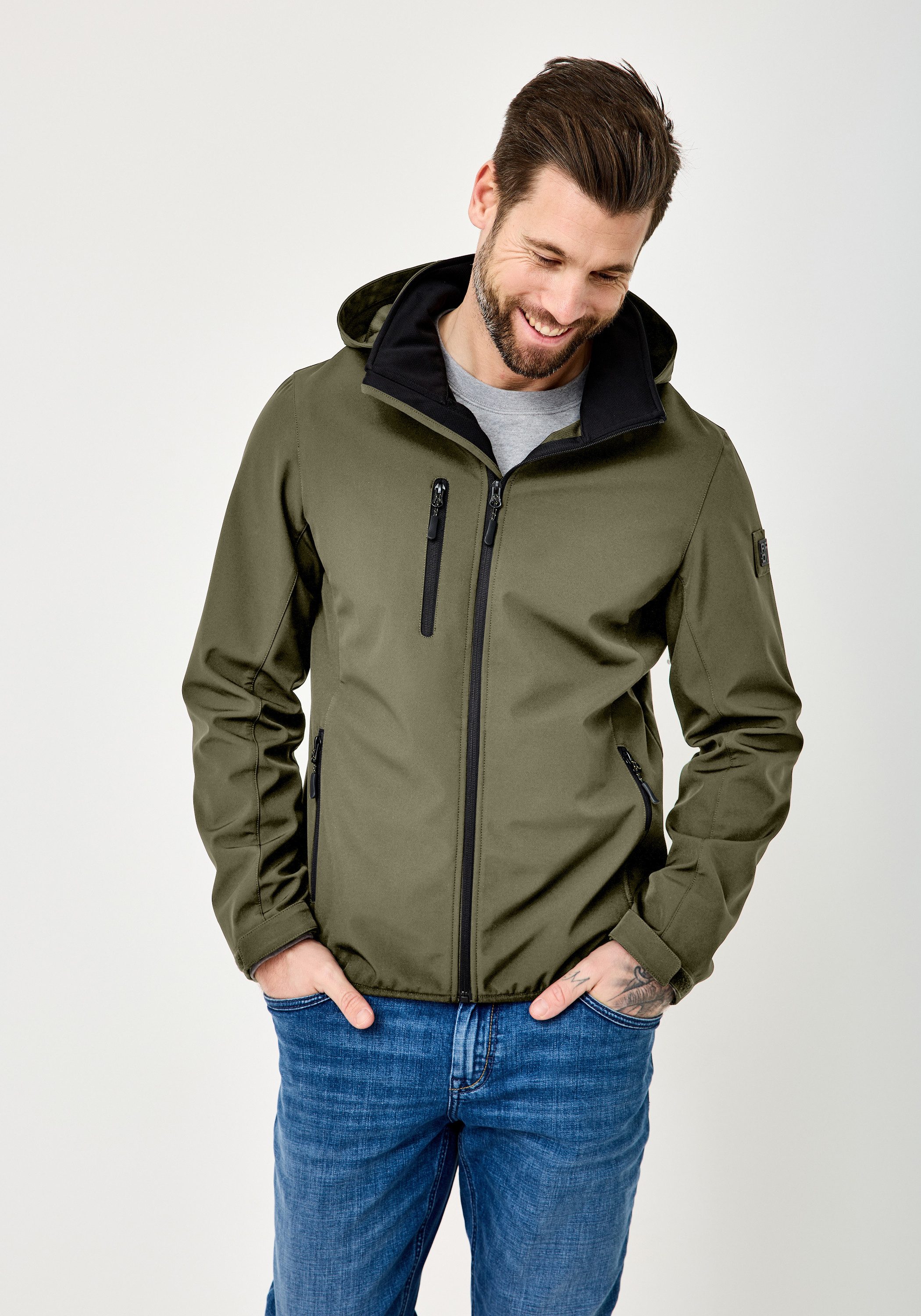 Redpoint Blouson KENT Softshell Outdoorjacke mit Kapuze und Stretch