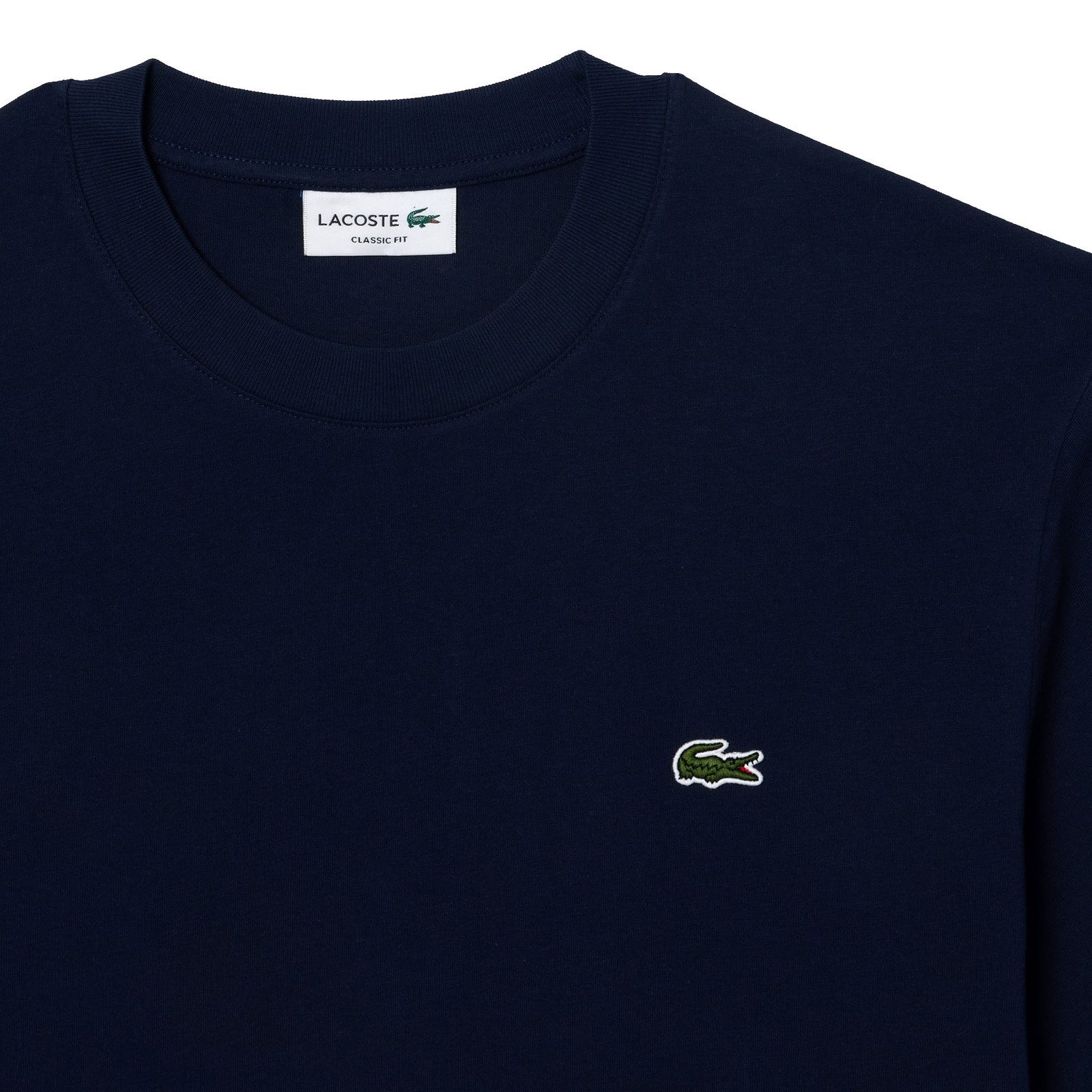 Lacoste Kurzarmshirt T-Shirt mit aufgesticktem Krokodil-Logo auf der Vorder günstig online kaufen