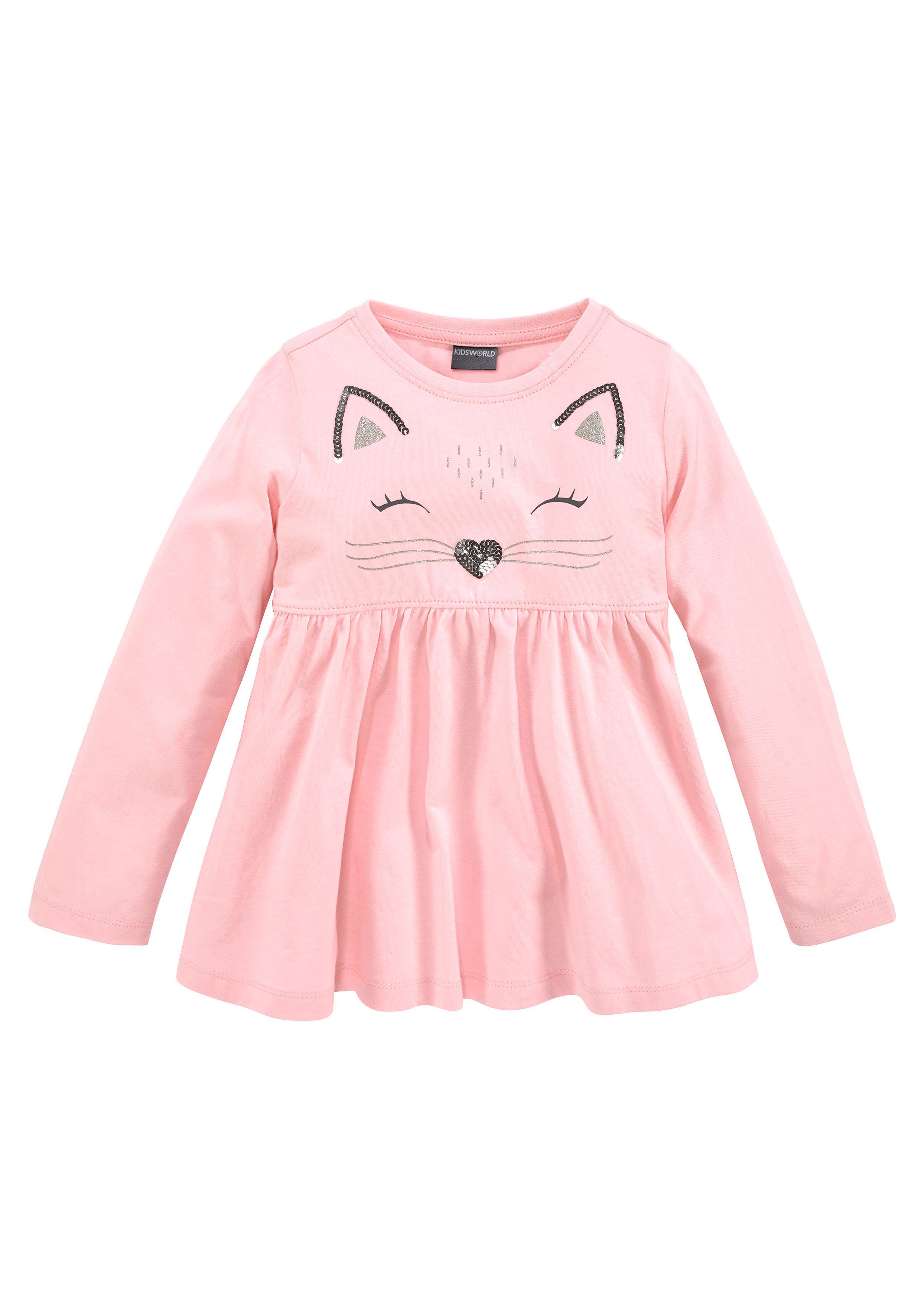 KIDSWORLD Langarmshirt & Leggings 2tlg. Set Shirt + Leggings mit schöner Paillettenapplikation (Set, 2-tlg., 2) Süßes Outfit für kleine Mädchen. € 26,99, (€ 26,99 pro 1 Stk).