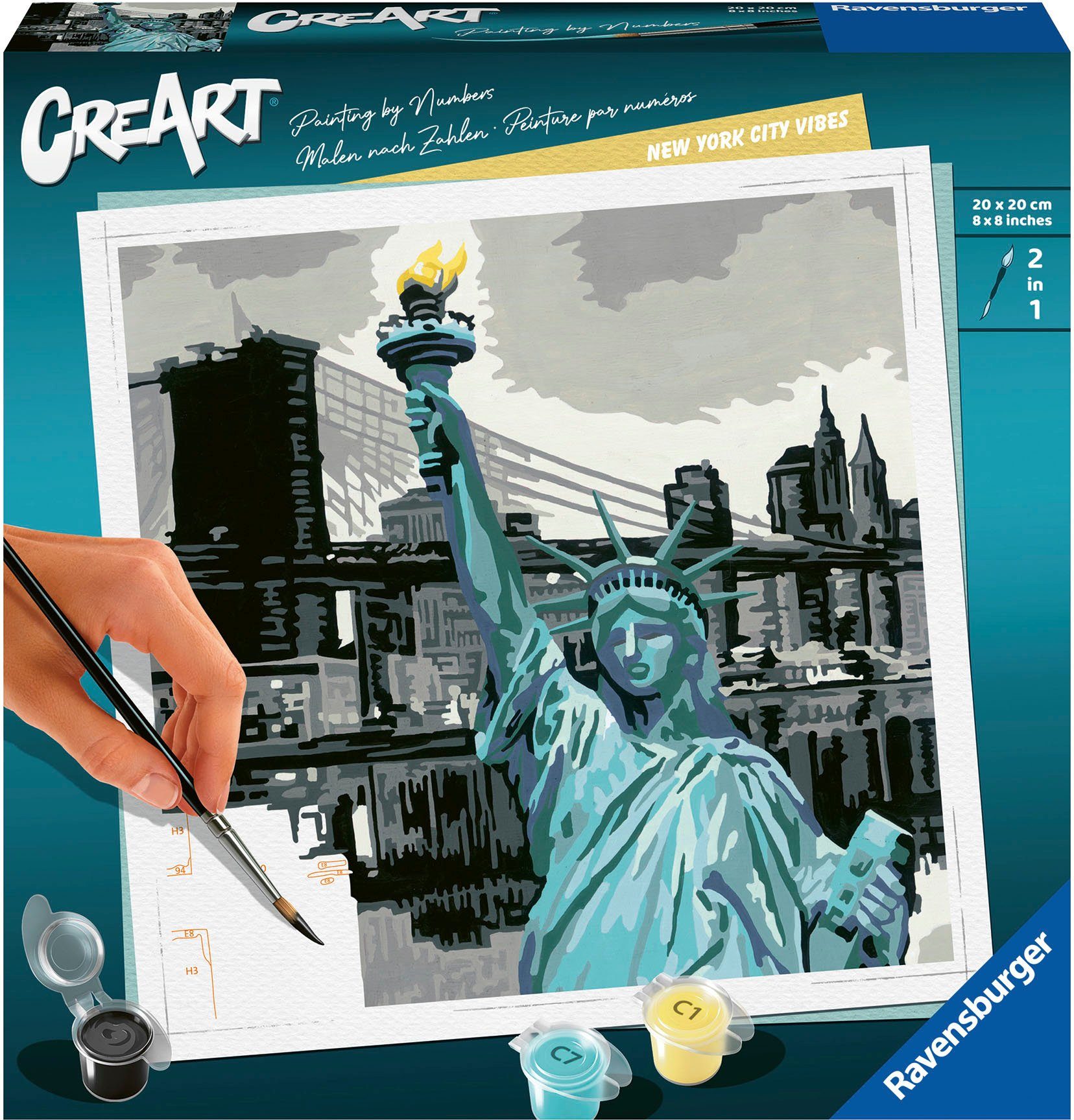 Ravensburger Malen nach Zahlen CreArt, New York City Vibes, Made in Europe