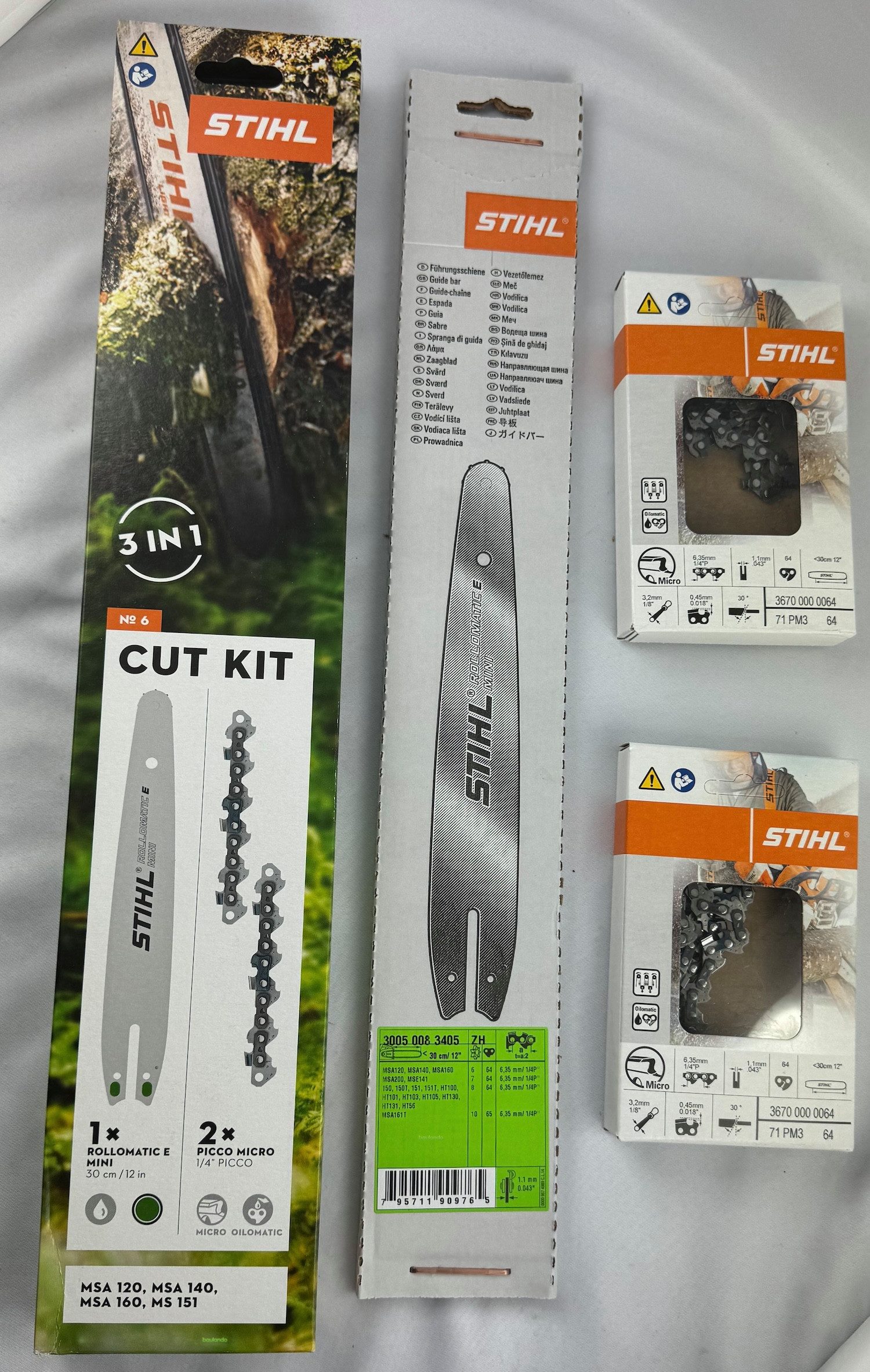 STIHL Führungsschiene CUT KIT 6 MSA120,MSA140,MSA160,MS151 30050009904, 1,10 mm, (CUT KIT 6 MSA120,MSA140,MSA160,MS151 30050009904, 1-St., CUT KIT 6 MSA120,MSA140,MSA160,MS151 30050009904)