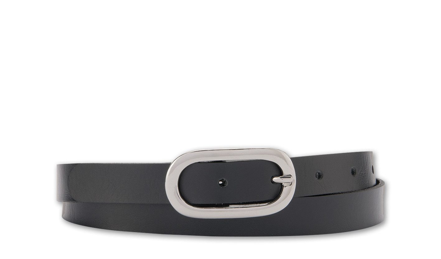 BERND GÖTZ Ledergürtel Ledergürtel mit ovaler Dornschließe im schmalen Stil günstig online kaufen
