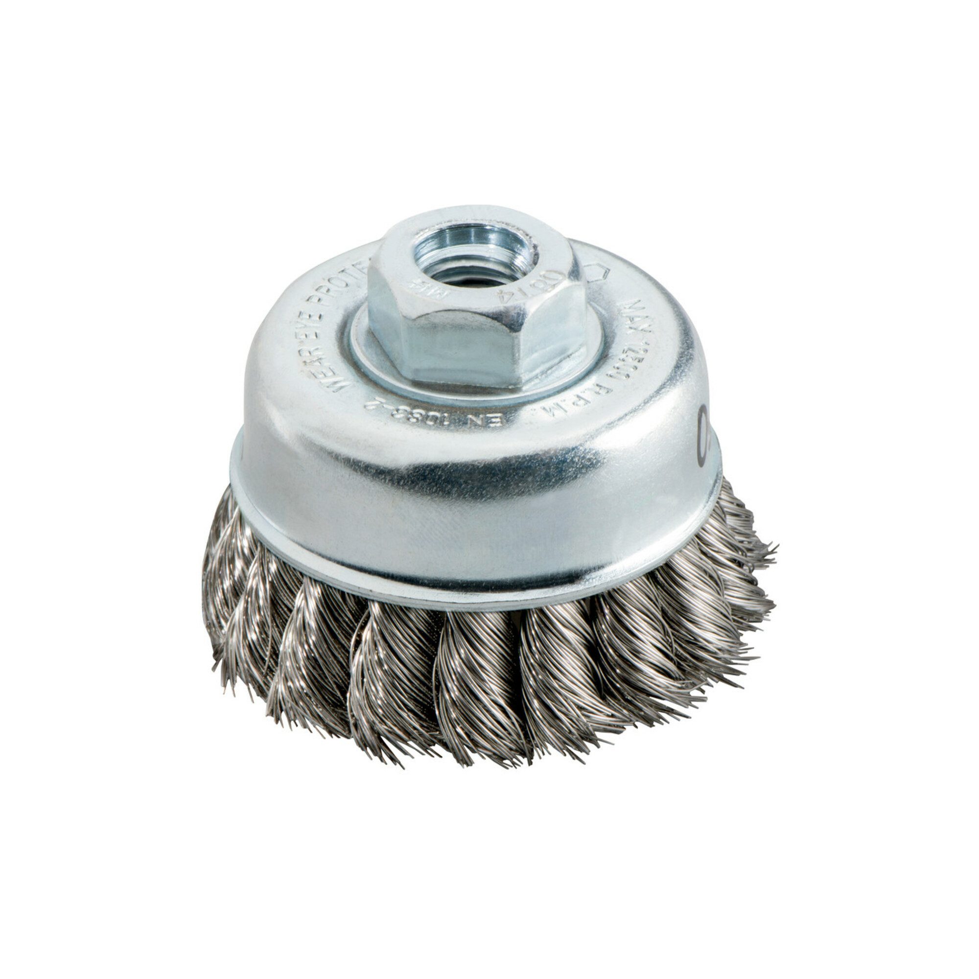 metabo Topfbürsten-Aufsatz Metabo Topfbürste 65x0,35 mm/ M 14, Stahl, gezopft Drahtstärke 0,35 mm
