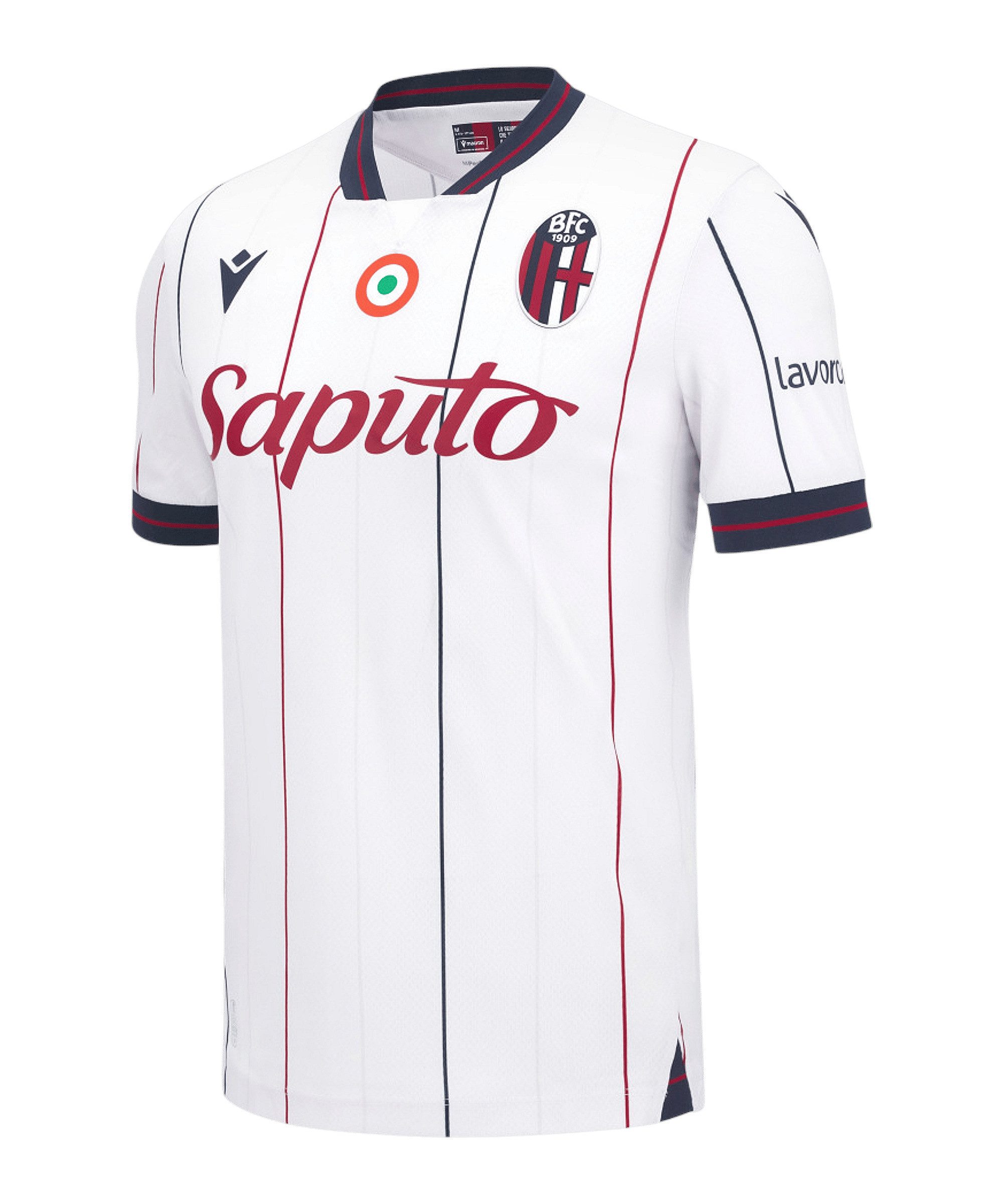 Fußballtrikot Macron FC Bologna Trikot Away 2025/2026 Weiß
