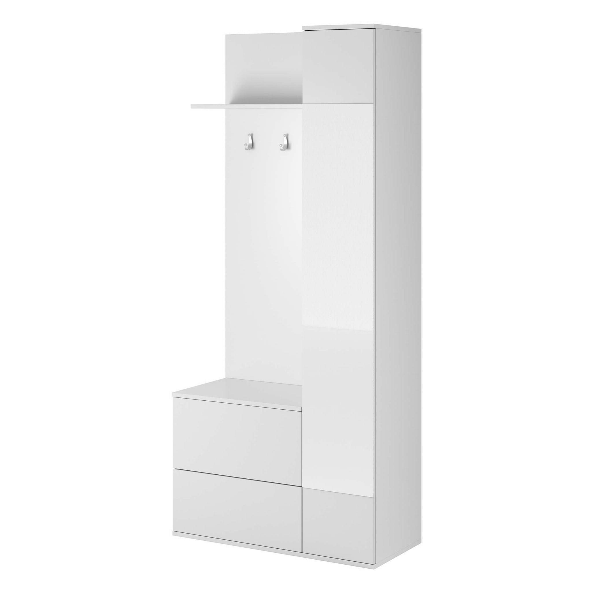 MOEBLO Kompaktgarderobe VERDE (mit Spiegel Flurgarderobe günstig online kaufen