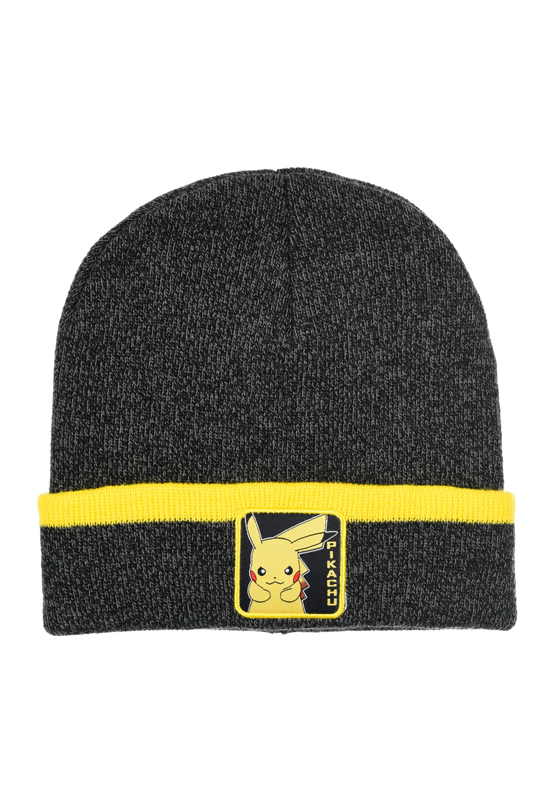 POKÉMON Beanie Kinder Beanie Jungen Mütze Pikachu Wintermütze Strick