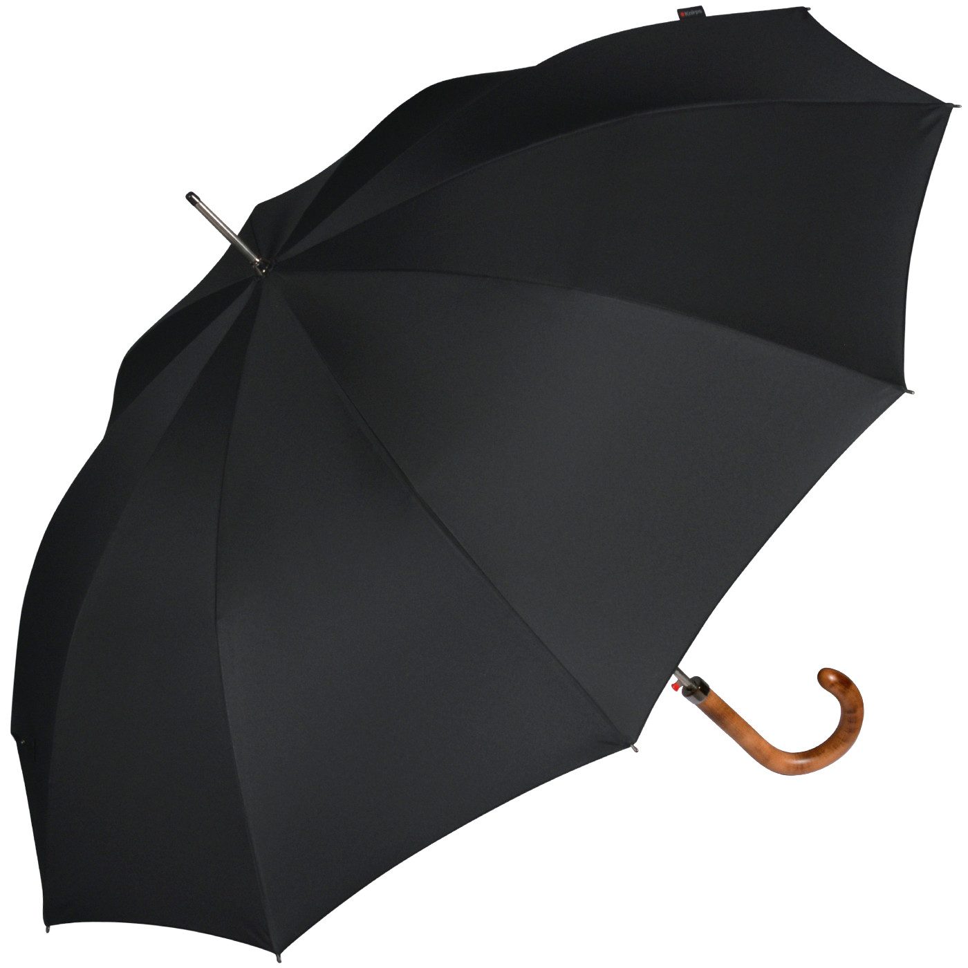Knirps® Stockregenschirm Herrenschirm mit Automatik, groß und stabil, mit robustem Stahlgestell - black