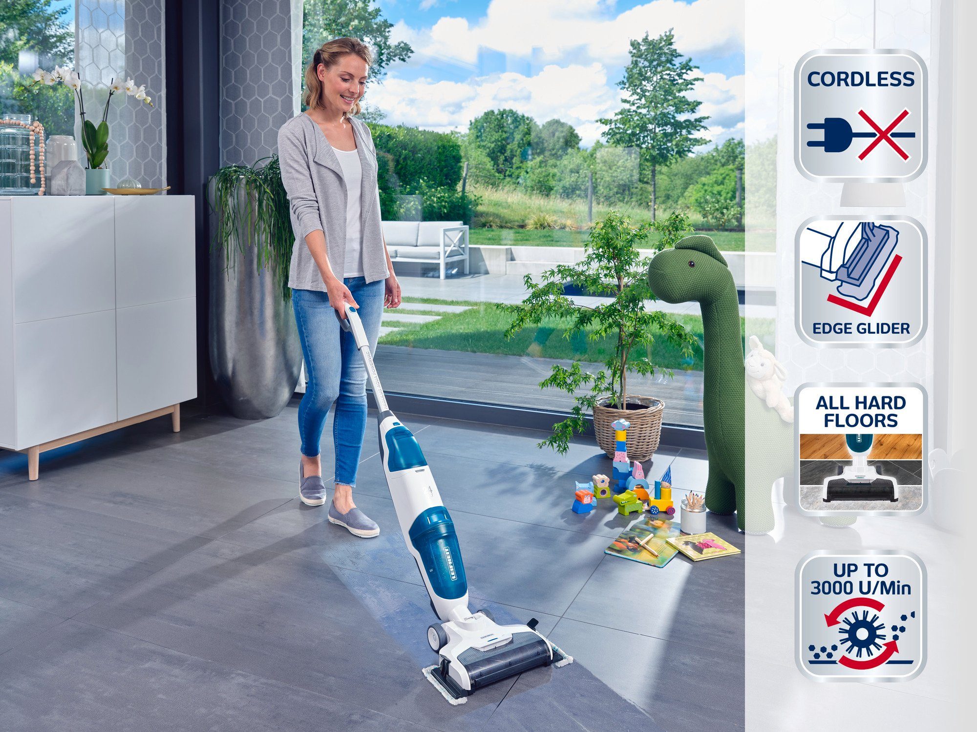 Leifheit Akku-Saugwischer Regulus Aqua PowerVac Pro