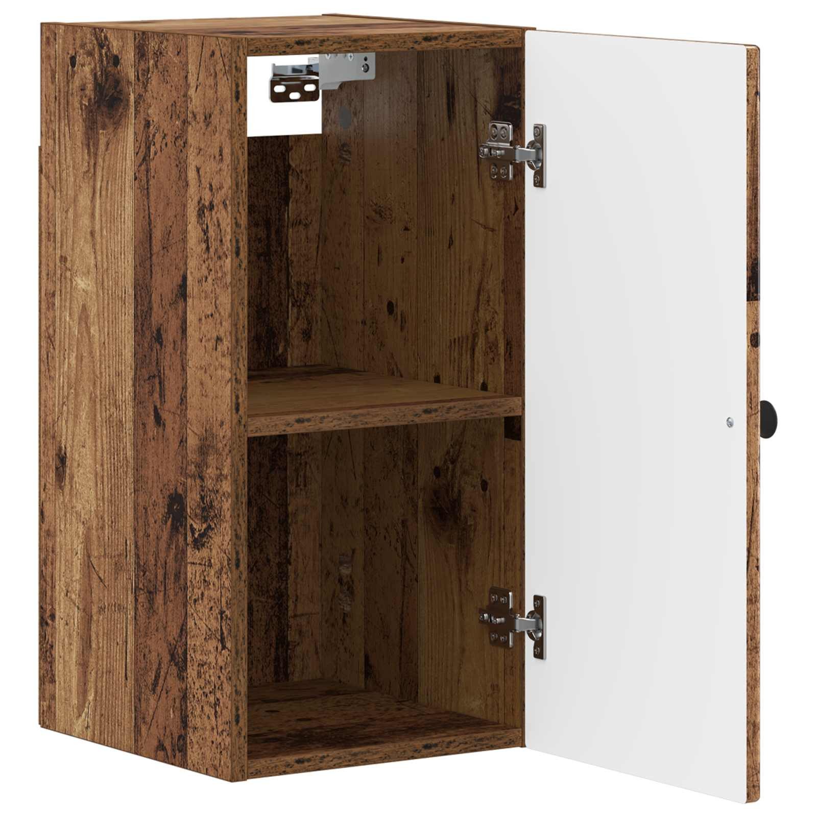 vidaXL Badezimmerspiegelschrank Badezimmer-Wandschrank ALKMAAR Altholz 30 x 31 x 59 cm