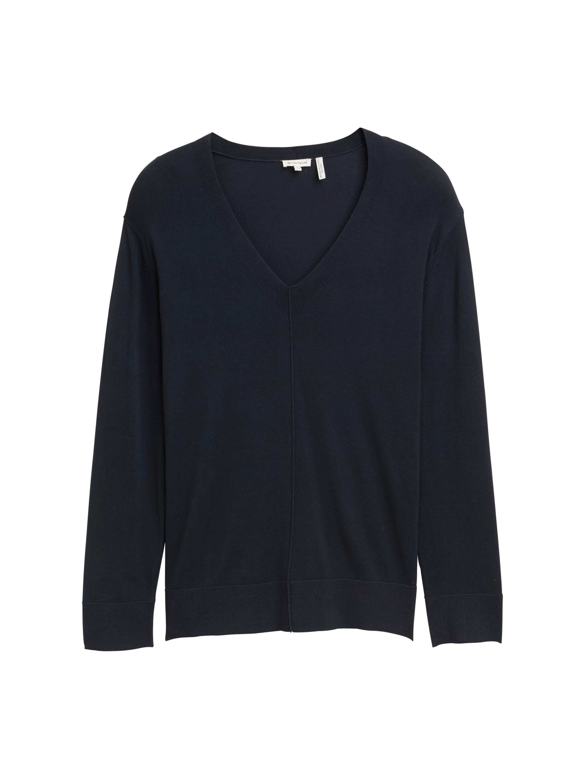 TOM TAILOR PLUS Strickpullover mit Ziernaht