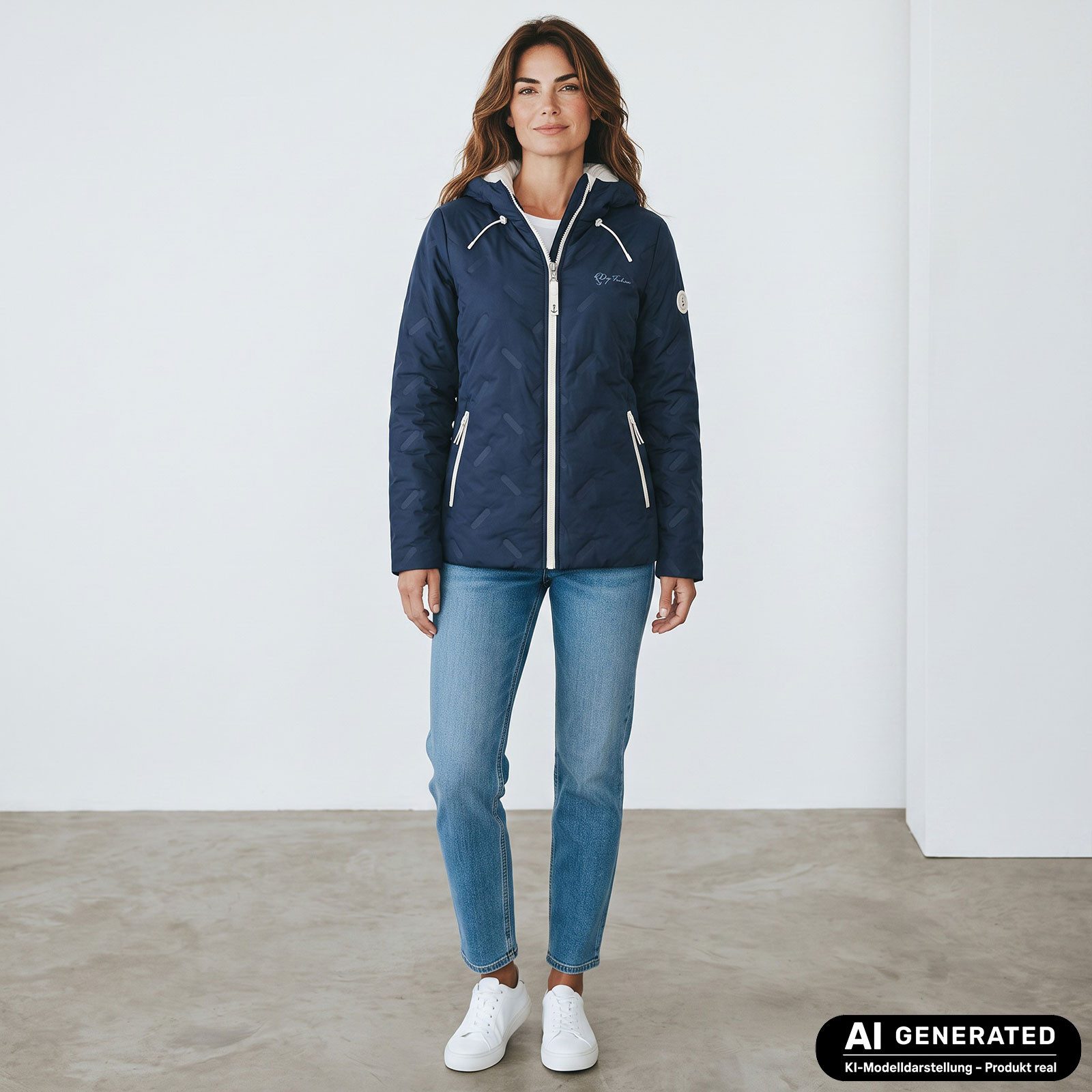 Dry Fashion Steppjacke Damen Steppjacke Scharbeutz - Gesteppte Outdoor-Jacke Winterjacke Wind- & wasserabweisend, Tailliert, Gefüttert, Verstellbare Kapuze – Bild 3 von 5