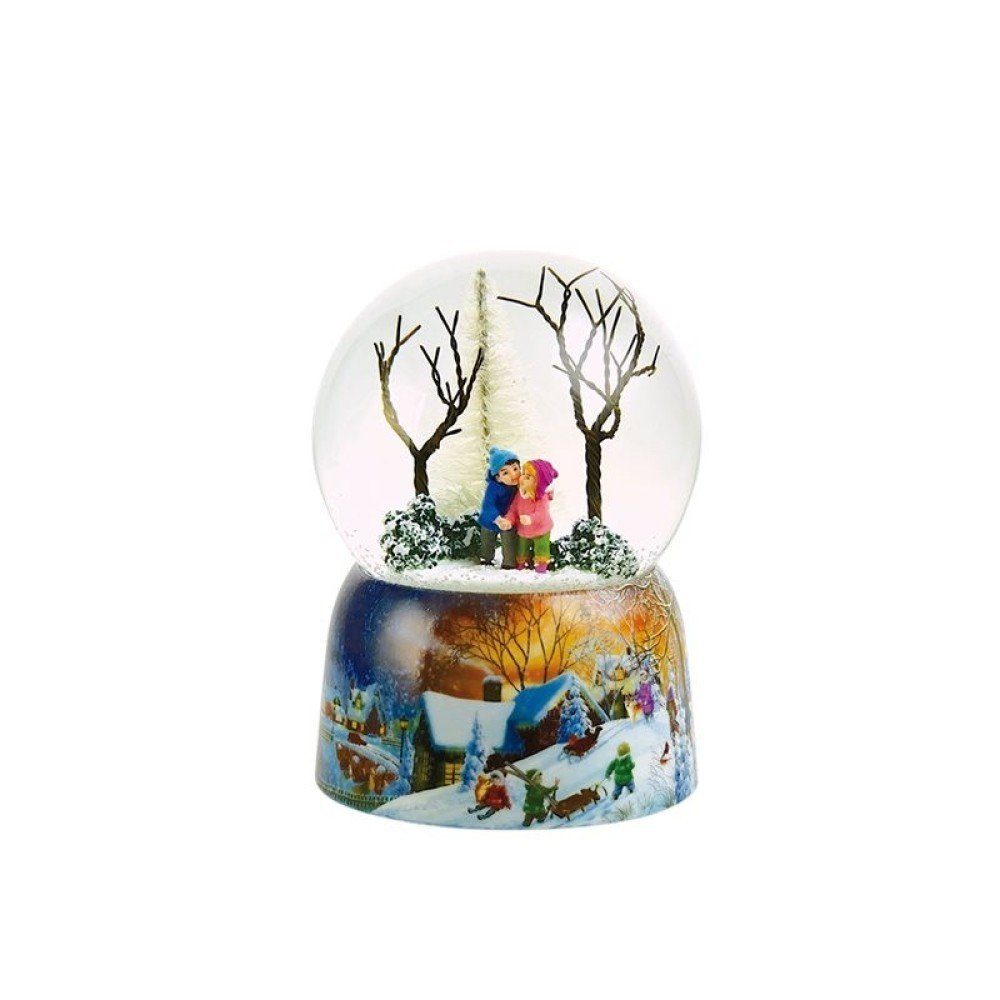 Musicboxworld Spieluhr Schneekugel Kinder spielen im Wald