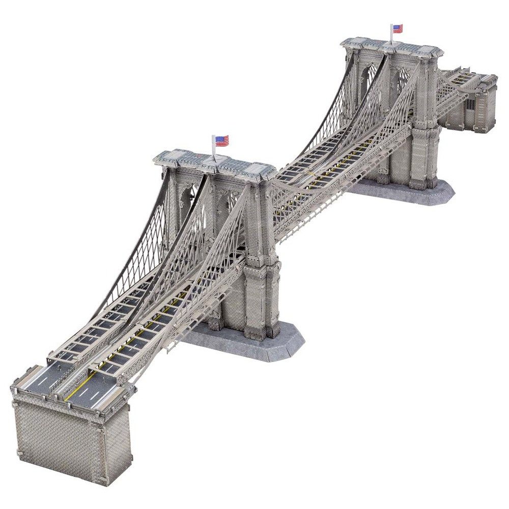 Invento Puzzle Metal Earth: Premium Series, Brooklyn Bridge - 3D Metall Puzzle, Puzzleteile