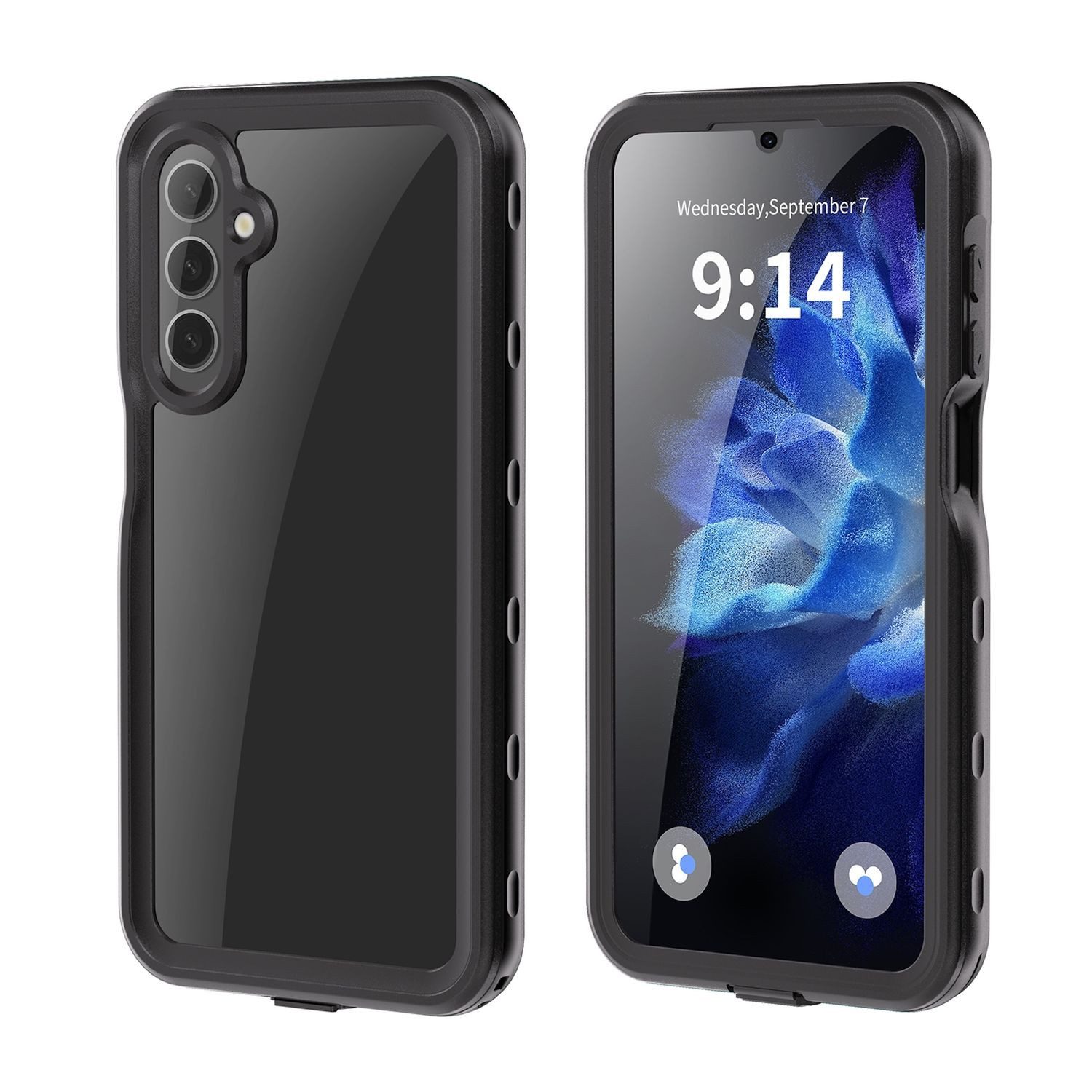 Wigento Handyhülle für Samsung Galaxy A17 5G / 4G 360 Grad Wasserdichte Schutz, IP68 Wasserdichte und stoßfeste Schutzhülle