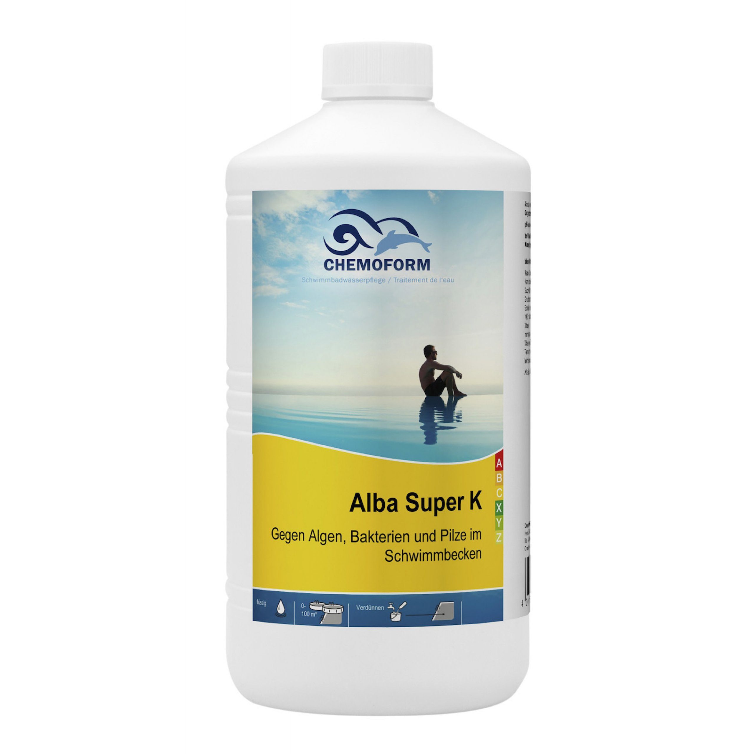 Chemoform Poolpflege Chemoform Alba Super K 1 l Algenex gegen Algen Bakterien und Pilze