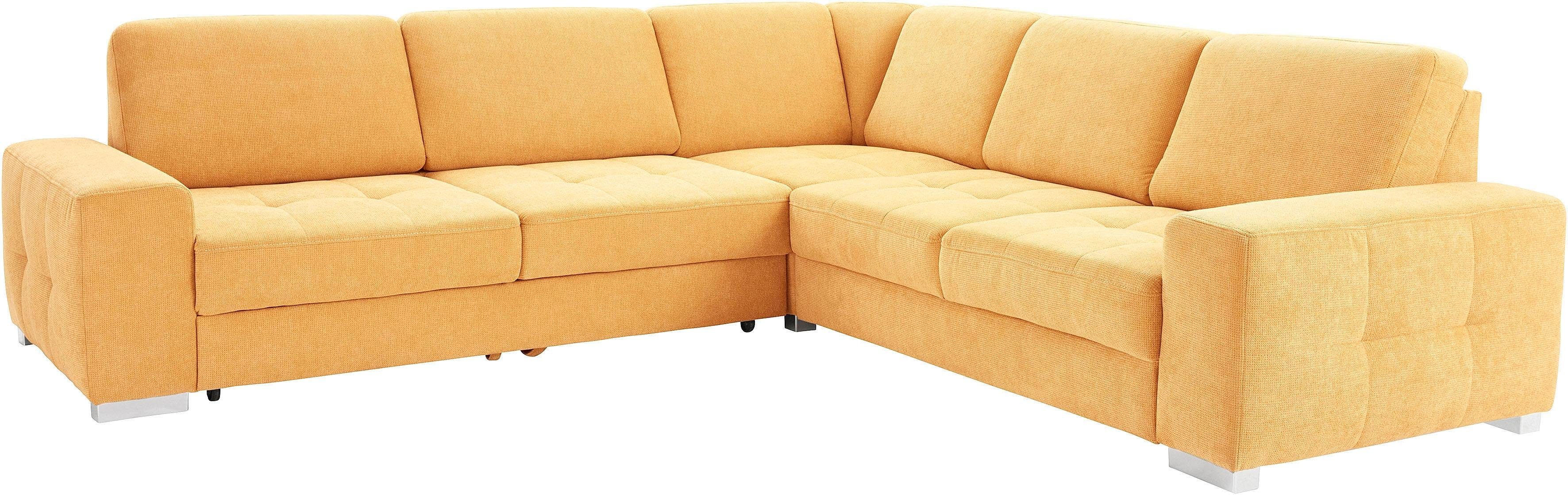 sit&more Ecksofa Santorini L-Form, mit Federkern und Sitztiefenverstellung, wahlweise mit Bettfunktion