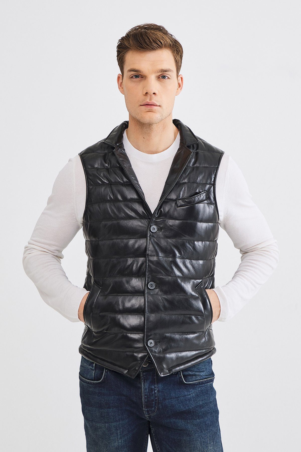 dc Dericompany Lederweste BD01270 Echtleder Weste, günstig online kaufen