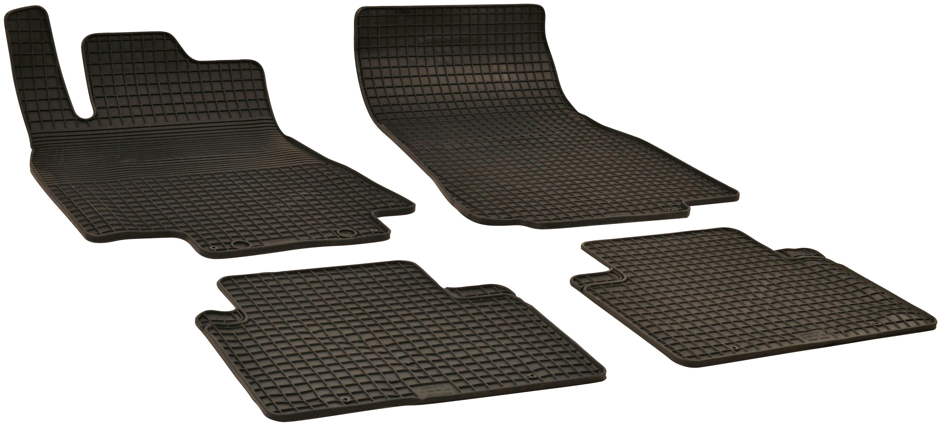 WALSER Passform-Fußmatten (4 St), für Mercedes A-Klasse Schrägheck, für Mercedes-Benz A-Klasse (W169) 09/2004-06/2012 | Automatten