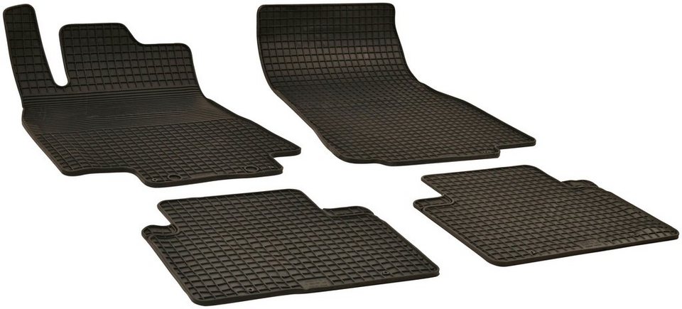 WALSER Passform-Fußmatten (4 St), für Mercedes A-Klasse Schrägheck, für  Mercedes-Benz A-Klasse (W169) 09/2004-06/2012