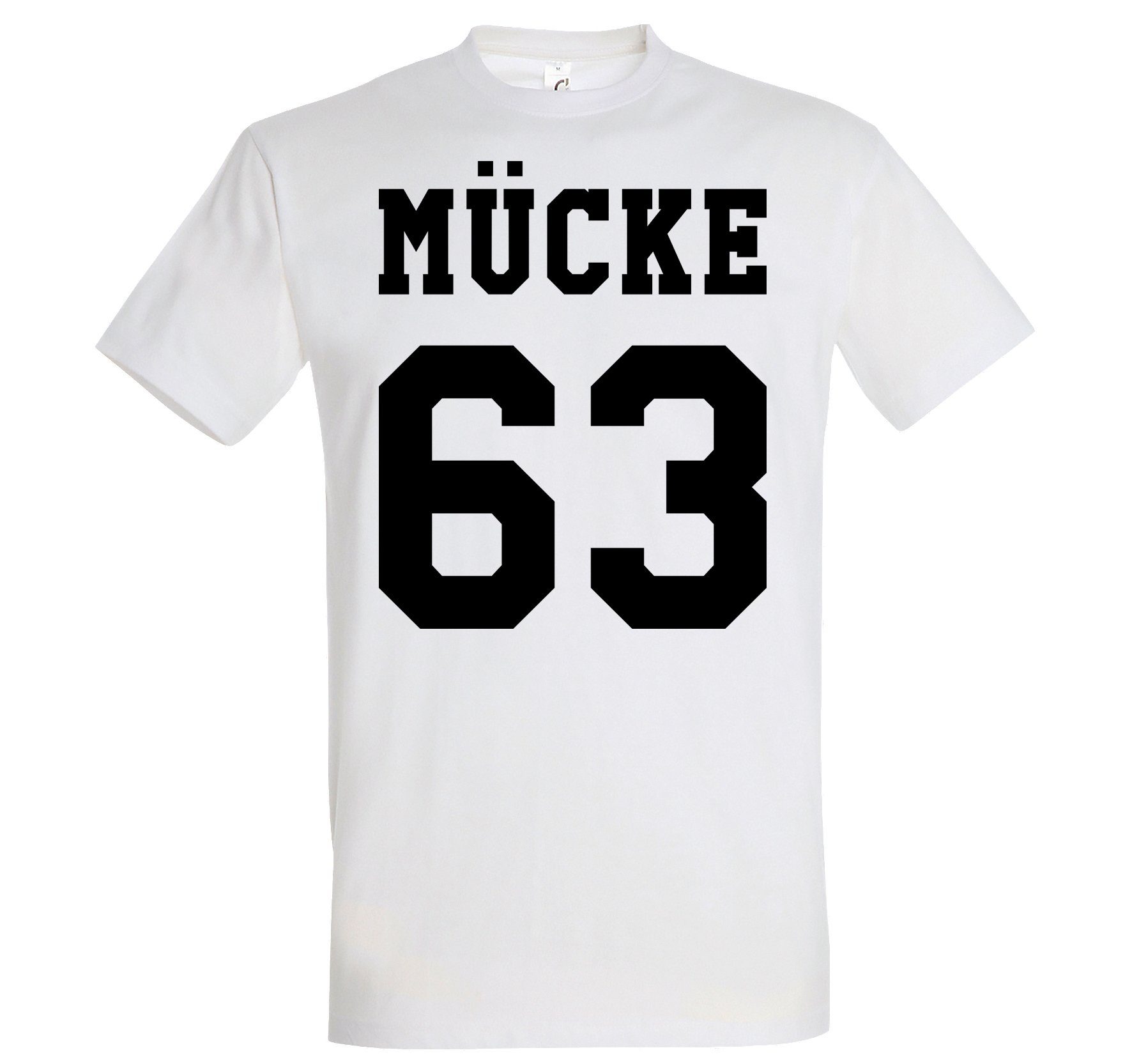 Youth Designz T-Shirt Mücke 63 Herren Shirt mit modischem Spruch Aufdruck Weiß