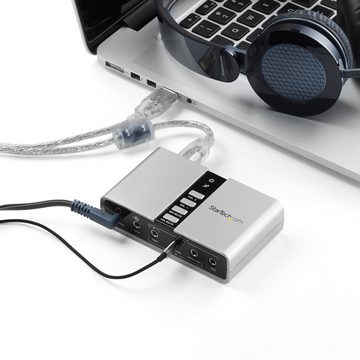 Startech.com STARTECH.COM USB 2.0 Soundbox 7.1 Adapter - externe USB Soundkarte mit Soundkarte