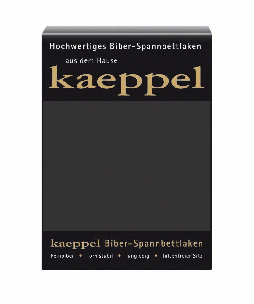 Kaeppel Spannbettlaken Spannbettlaken Biber, Biber, Gummizug: rundum, (1 Stück), 100% Baumwolle, kuschelig weich ideal für Winter