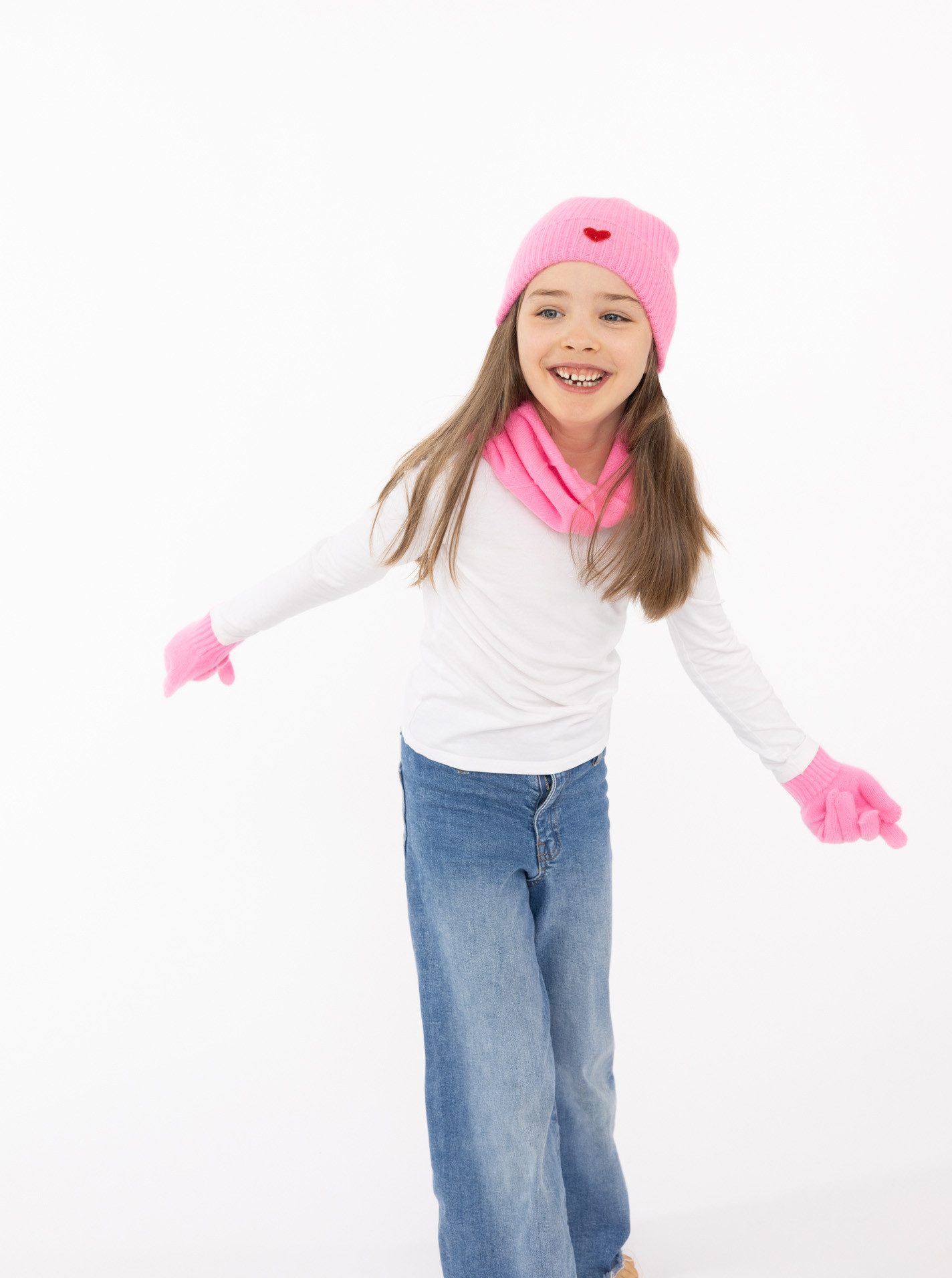 Zwillingsherz Strickhandschuhe Kids-Kaschmir Handschuhe – Bild 3 von 5