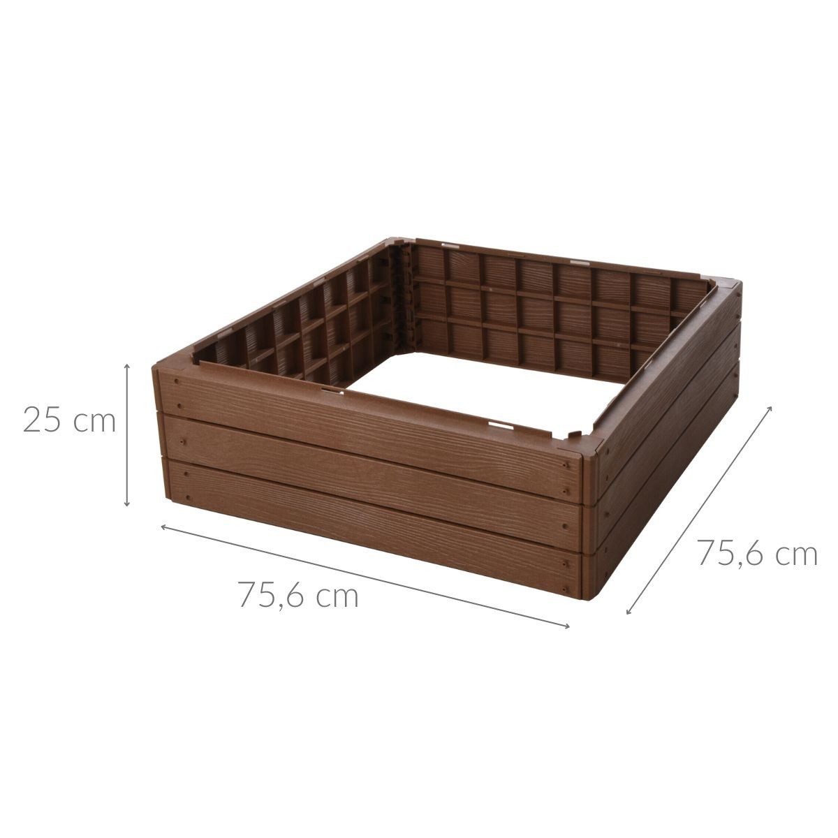 Progarden Blumenständer Hochbeet, 76 x 76 x 25 cm