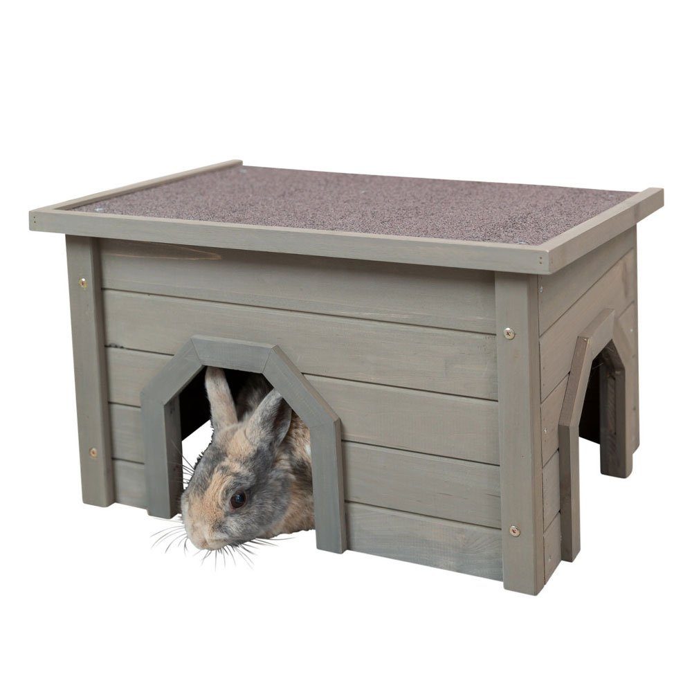 TRIXIE Freigehege Trixie Natura Kleintierhaus - grau-grün, 50 × 30 × 37 cm