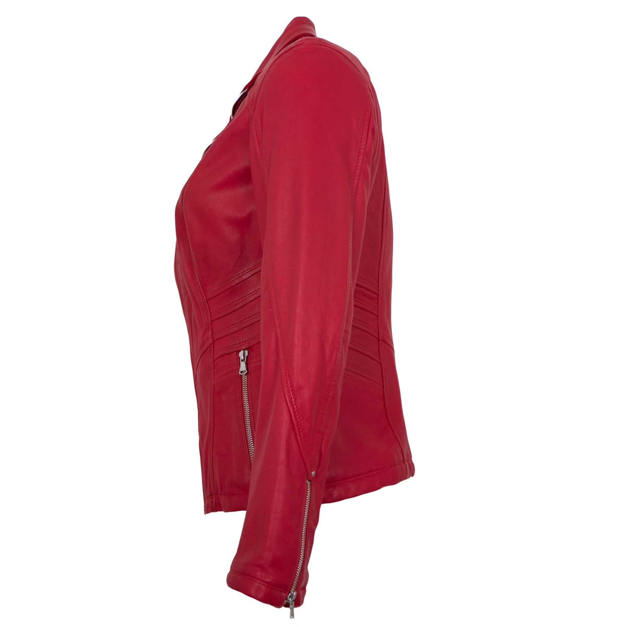 Jilani Lederjacke Maura Jilani Collection - Damen Lederjacke Lammnappa rubi günstig online kaufen
