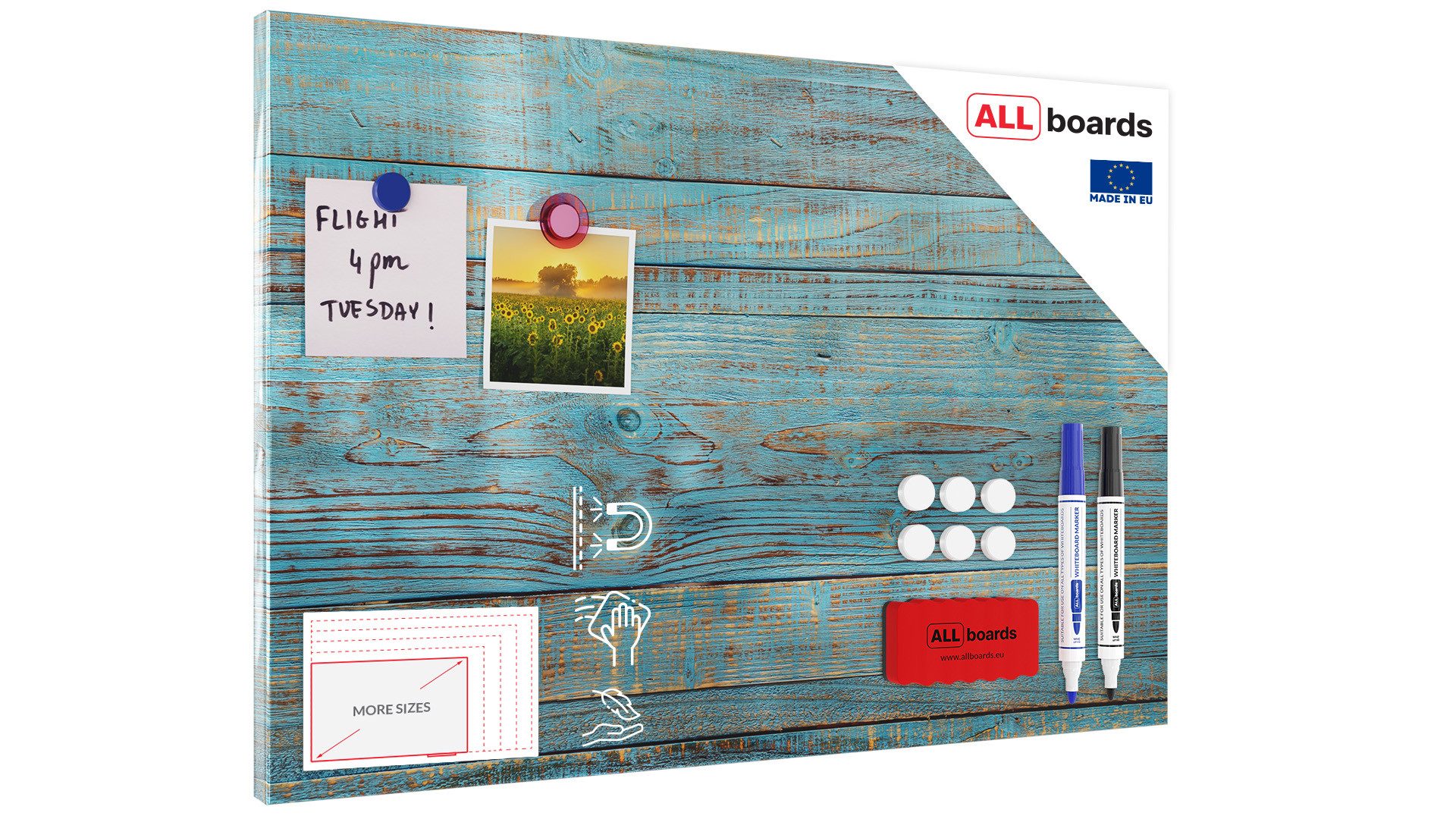ALLboards Magnettafel ALLboards Metallische Magnettafel BLAUES günstig online kaufen