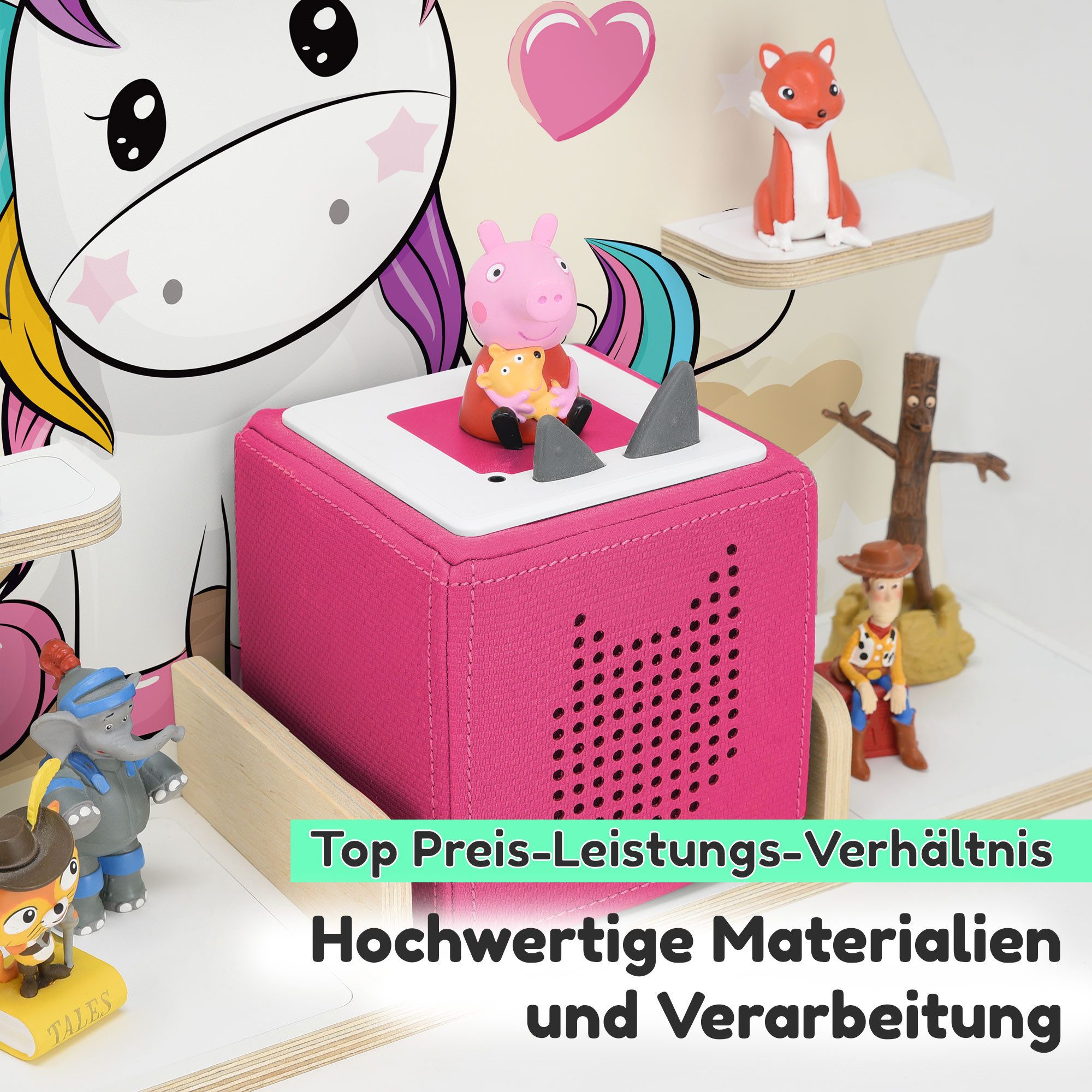 stadtecken Kinderregal Musikbox Regal - Holzregal geeignet für die Toniebox günstig online kaufen