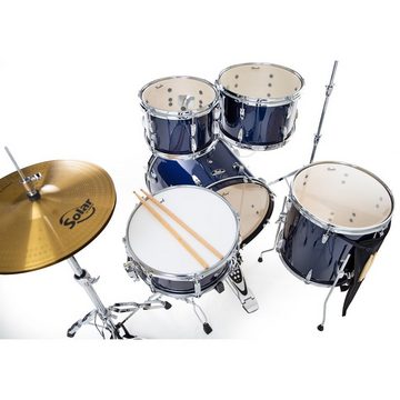 Pearl Drums Schlagzeug Roadshow 20 Royal Blue Metallic mit Zubehör