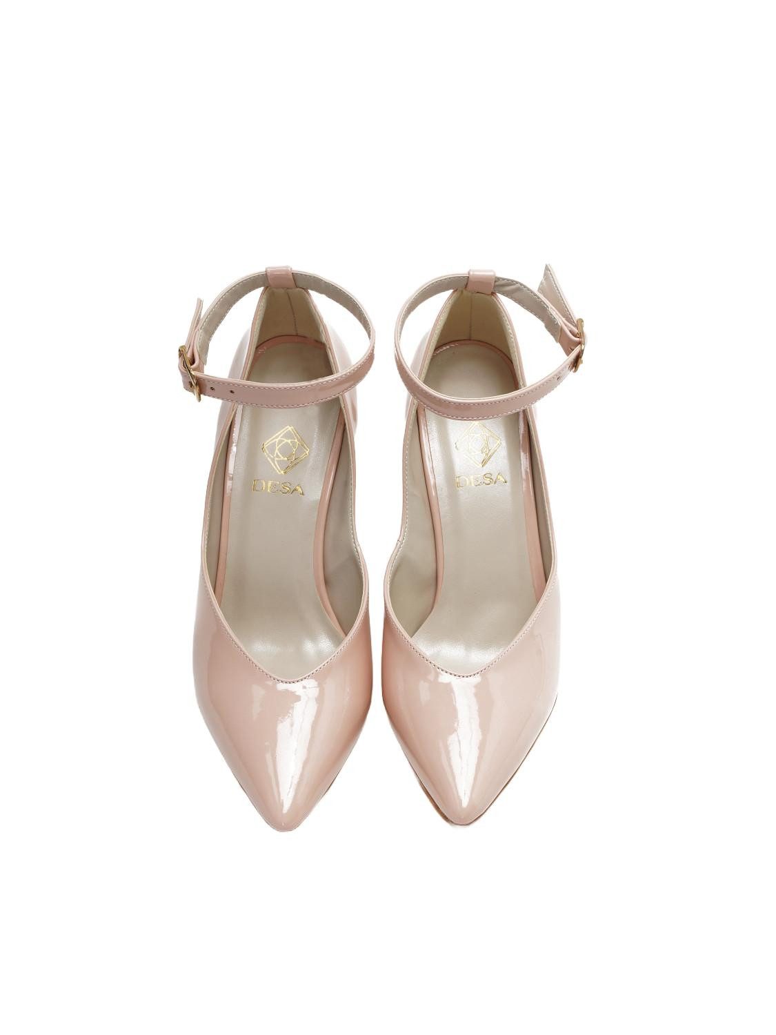 Desa Damen-Pumps aus Kunstleder – Stilettoabsatz, Kunststoffsohle Pumps