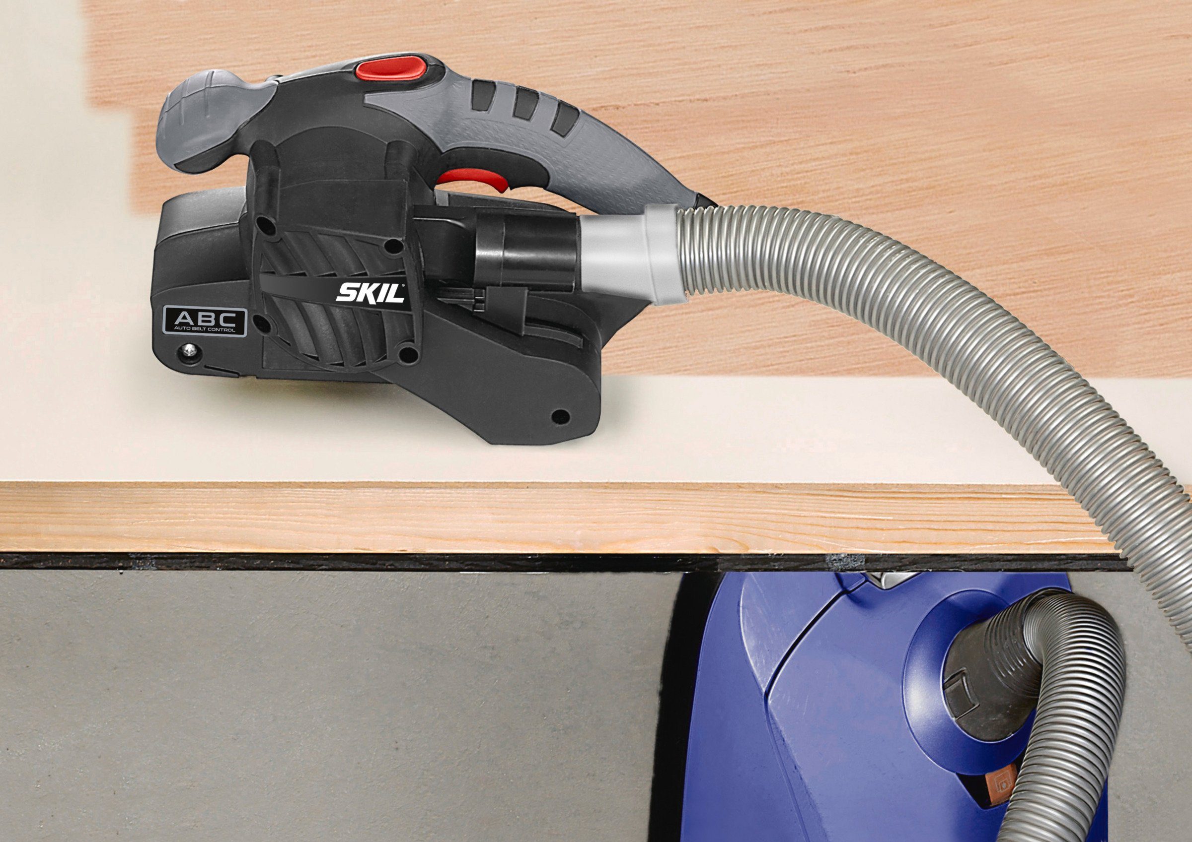 SKIL Akku-Bandschleifer Skil Bandschleifmaschine 1215 AA, Schleifmaschine 650 W, Schleifband