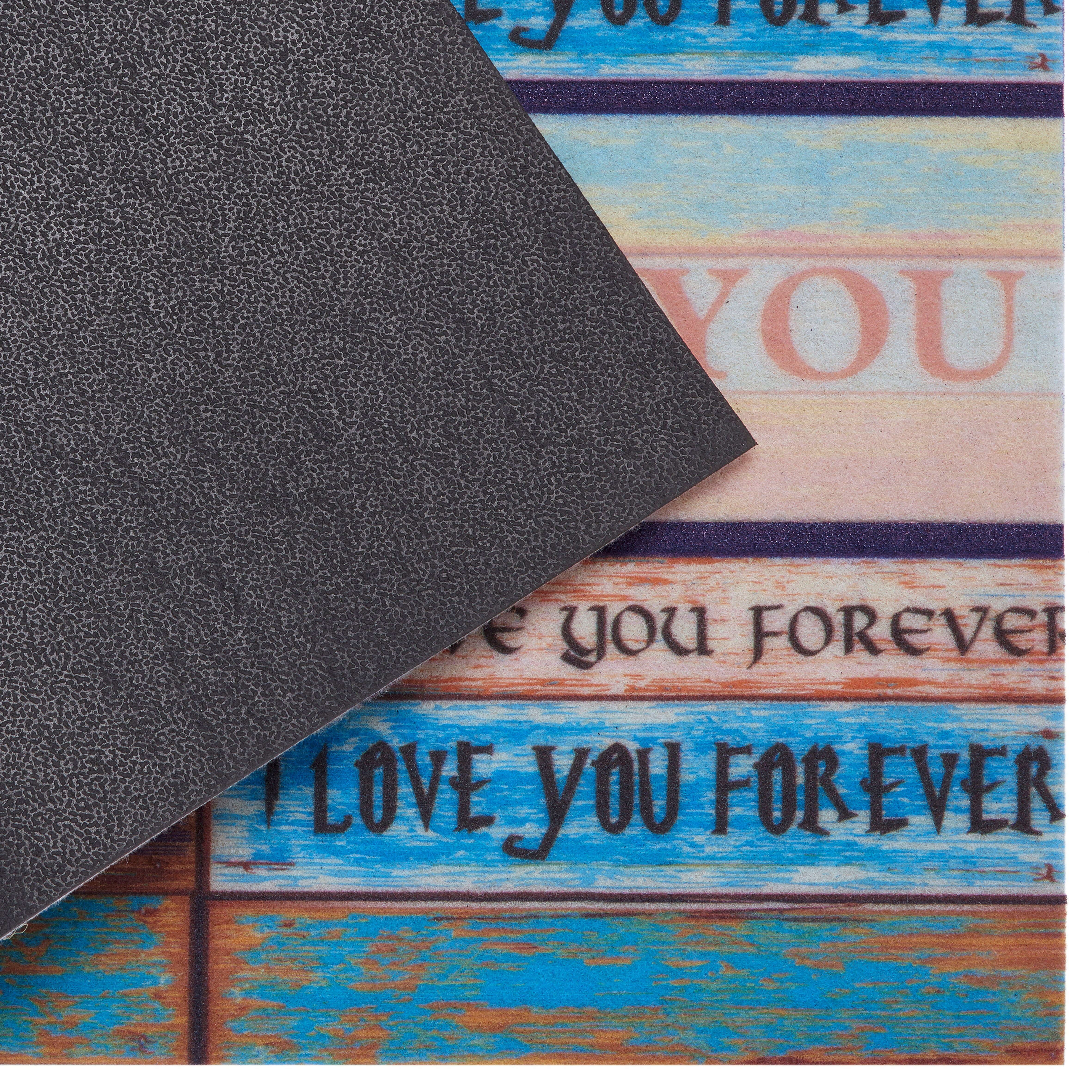 Fußmatte Home love, Home Spruch, mit Schrift-Design, Höhe: rechteckig, affaire, 6 mm, Rutschfest, Schmutzfang