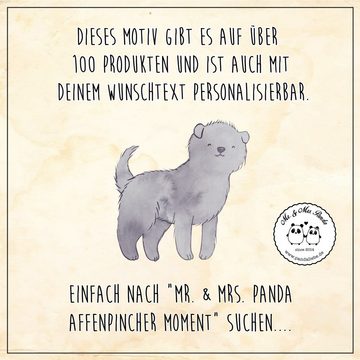 Mr. & Mrs. Panda Tierbett Affenpincher Moment - Grau Pastell - Geschenk, Tierfreund, Hund, Körb, Ultrabequem & einzigartig