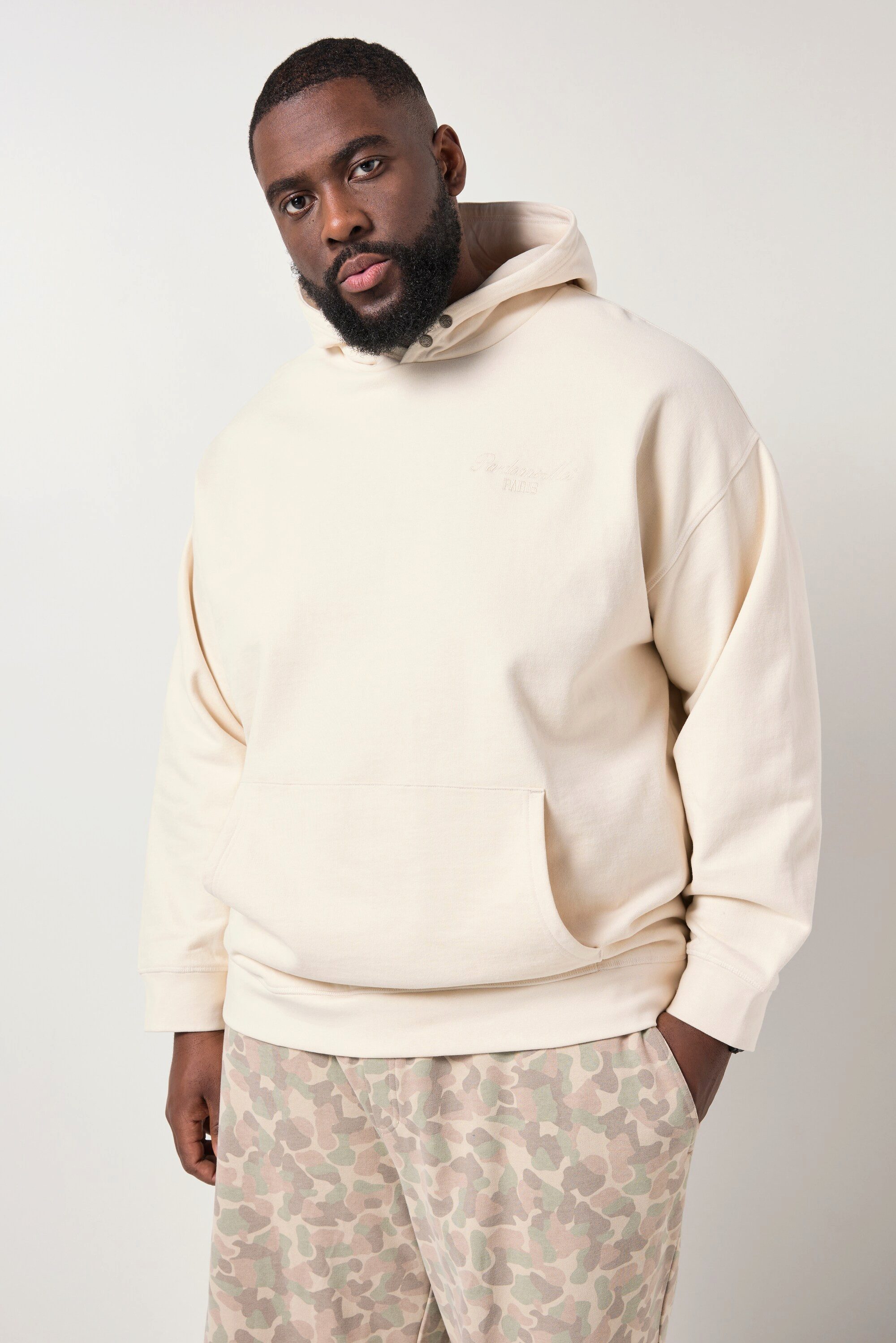 STHUGE Sweatshirt Hoodie oversized Kapuze Badges