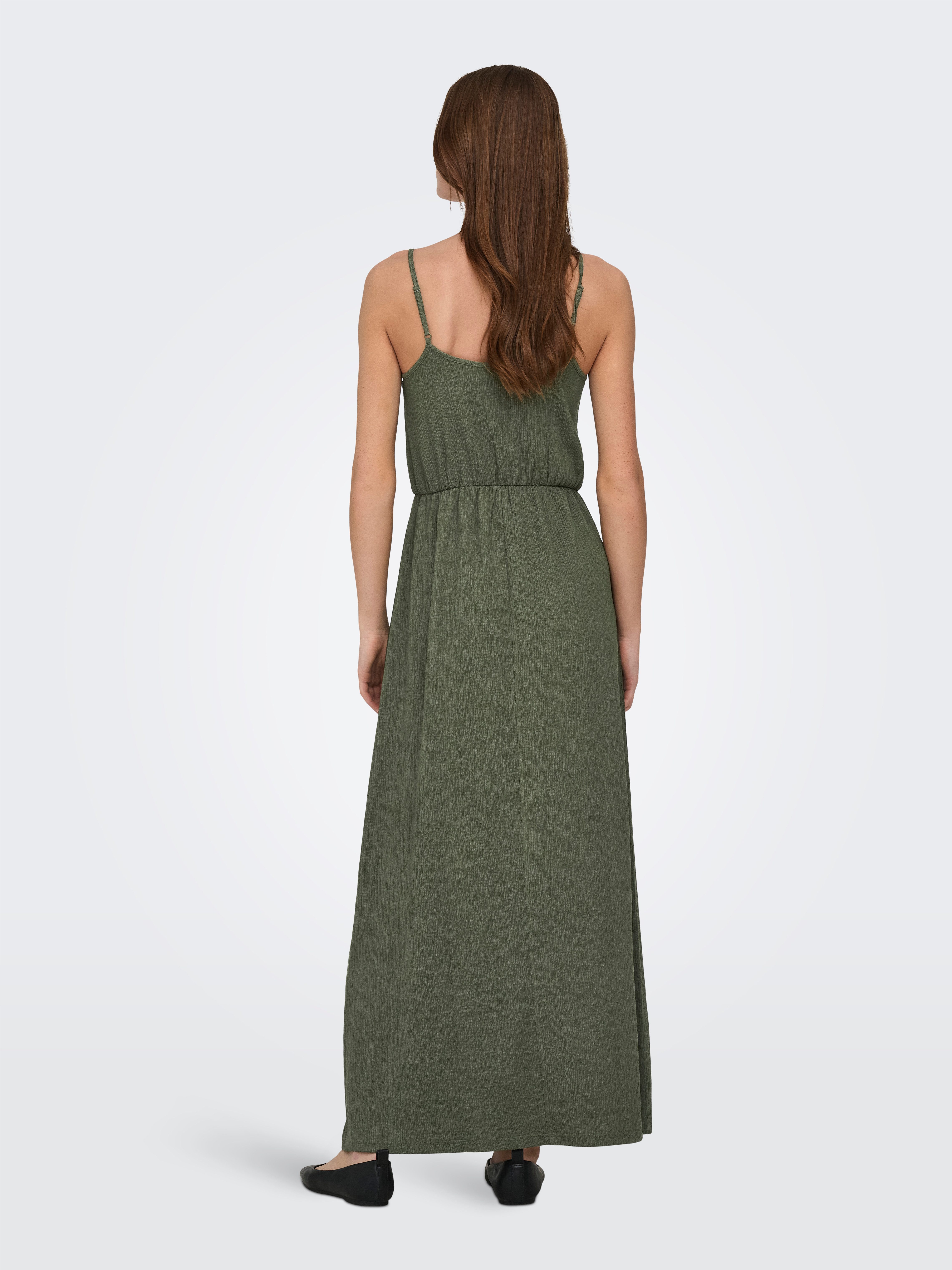ONLY Maxikleid ONLALTA S/L LONG STRAP DRESS PNT ZLO