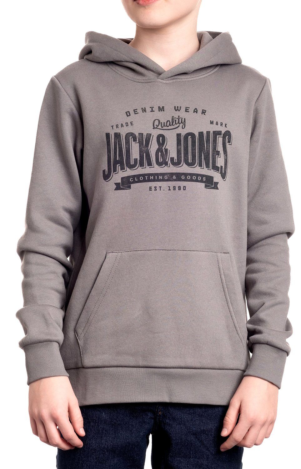 & Kapuzenpullover Doppelpack Printaufdruck Junior Jack mit 1 (Spar Jones Pullover Mix Set, Doppelpack)