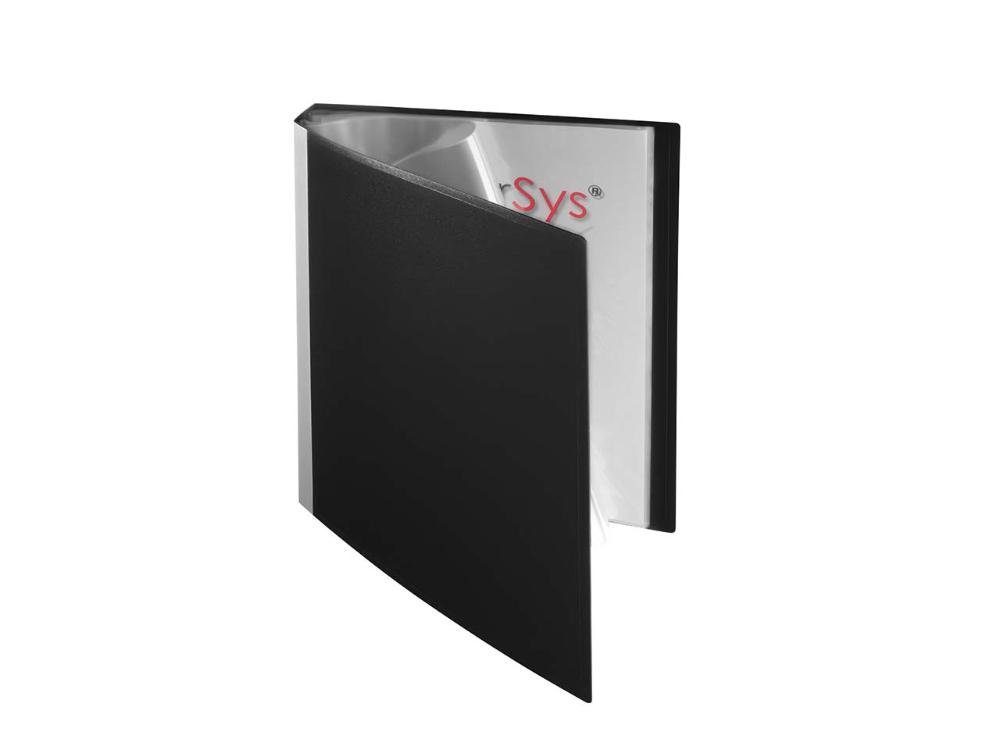 FOLDERSYS Präsentationsordner Sichtbuch mit Rücken zum Selbstgestalten 40 Hüllen