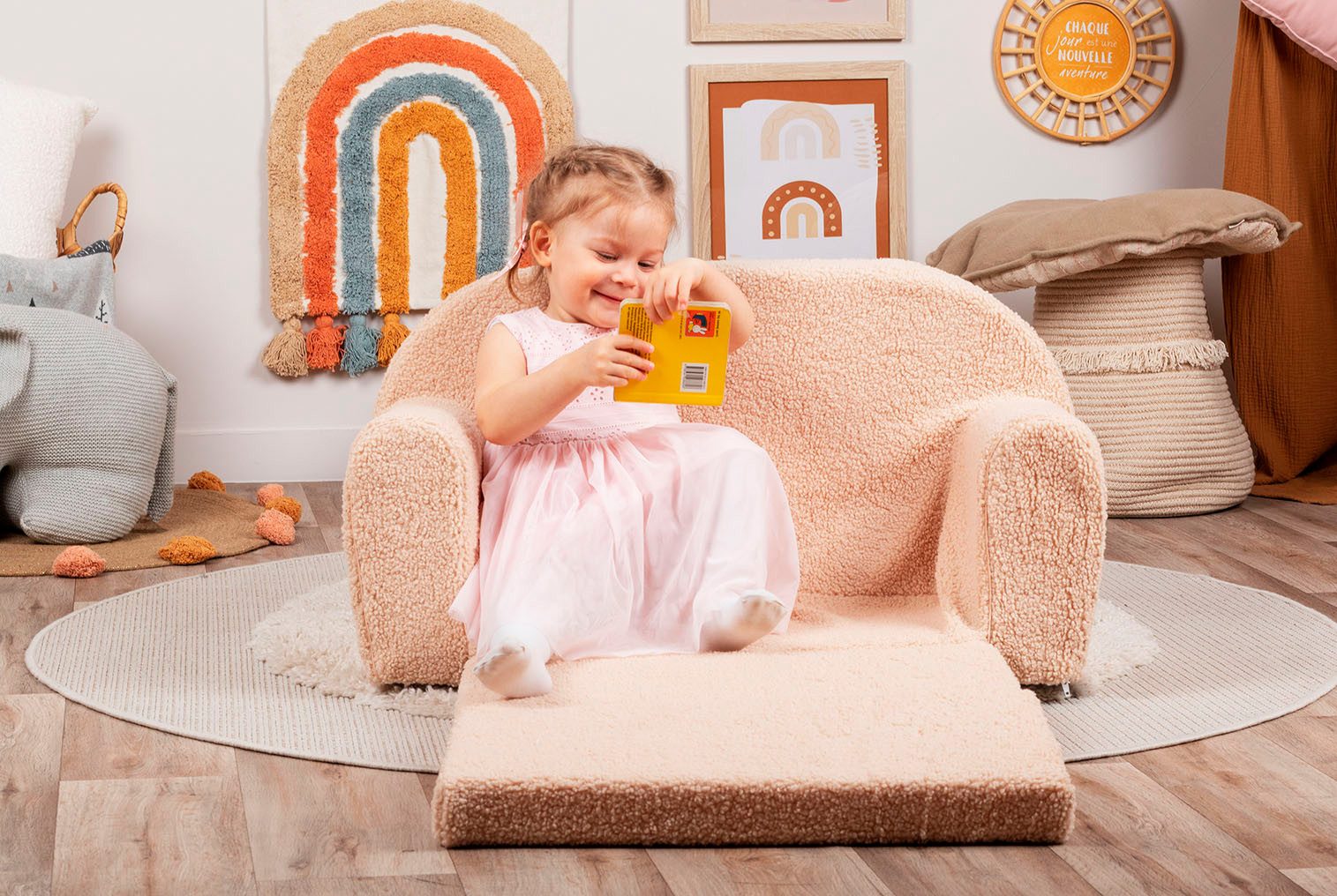 Knorrtoys® Sofa Soft, plush beige, für Kinder; Made in Europe