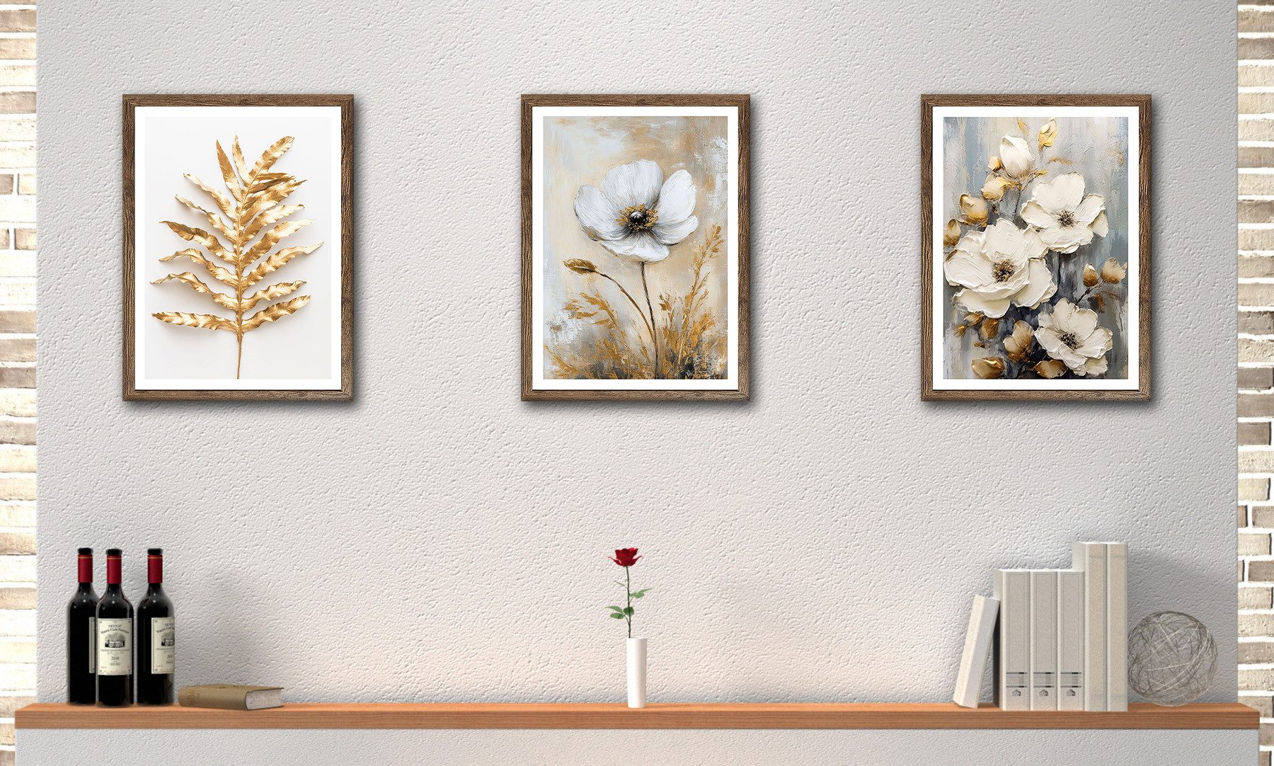 Bönninghoff Bild mit Rahmen, (3 St)