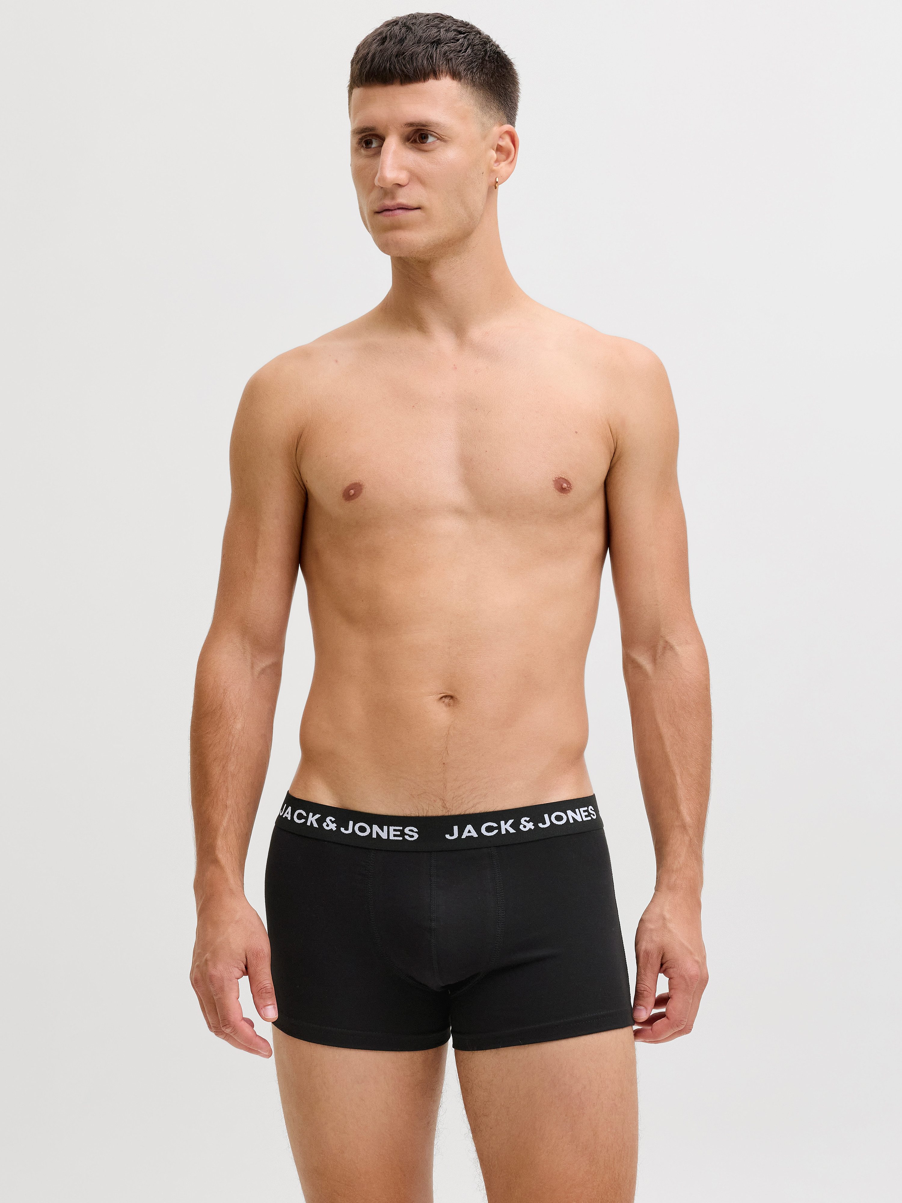 Jack & Jones Boxershorts JACFLOWER Microfiber mit Logobund, Blumenprint und Stretchkomfort (Packung, 10-St., 10er-Pack) eng anliegend, Microfaser, schnelltrocknend