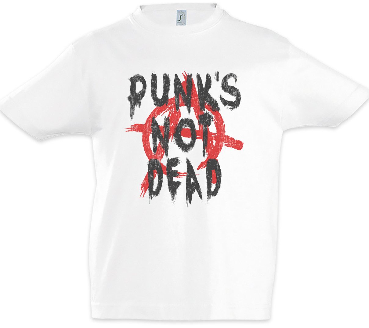 Print-Shirt Punk's Not Dead I Kinder T-Shirt Music Anarchy UK Rock Band Wave Sid