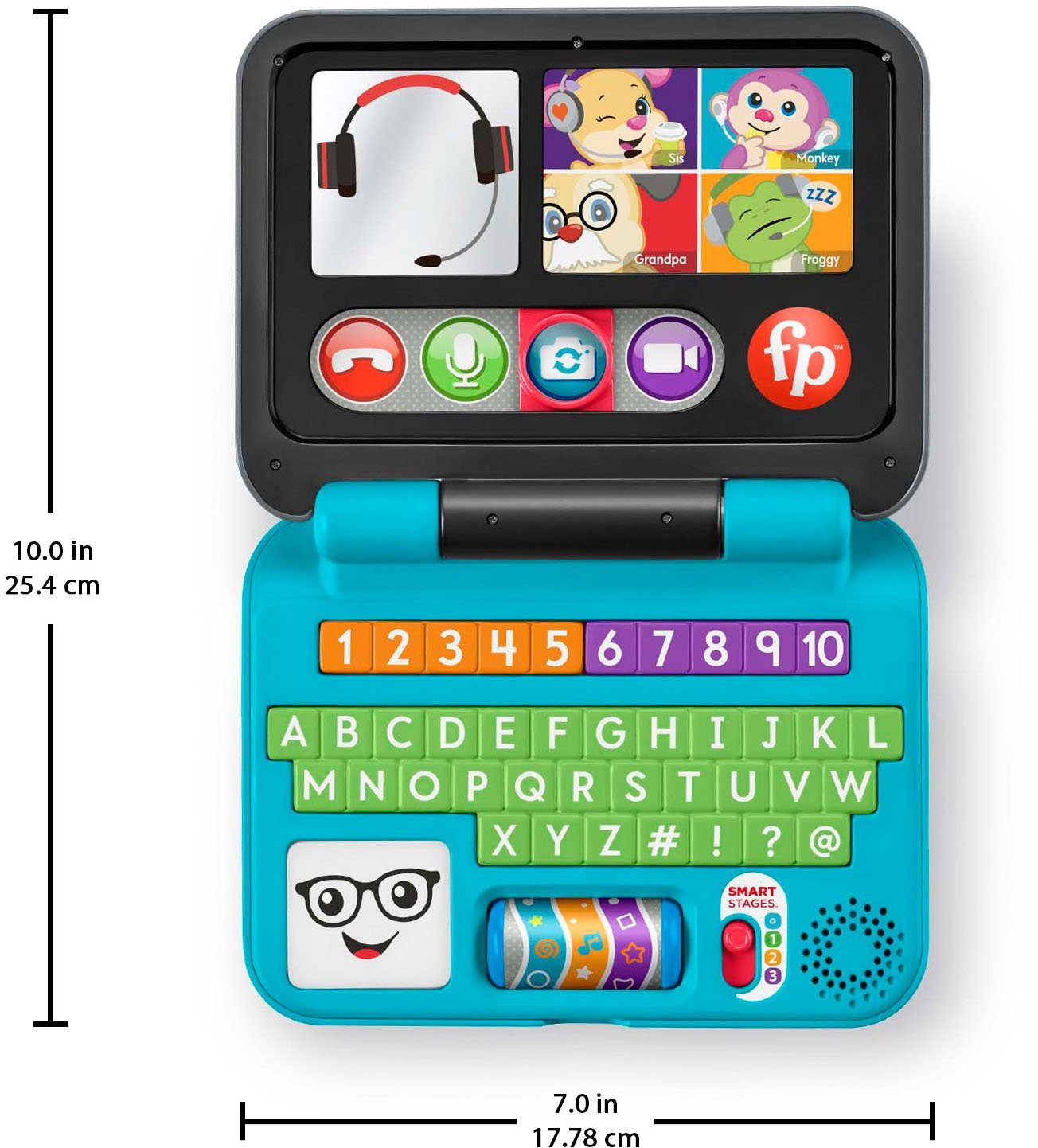 Fisher-Price® Kindercomputer Lernspaß Laptop, mit Licht und Musik